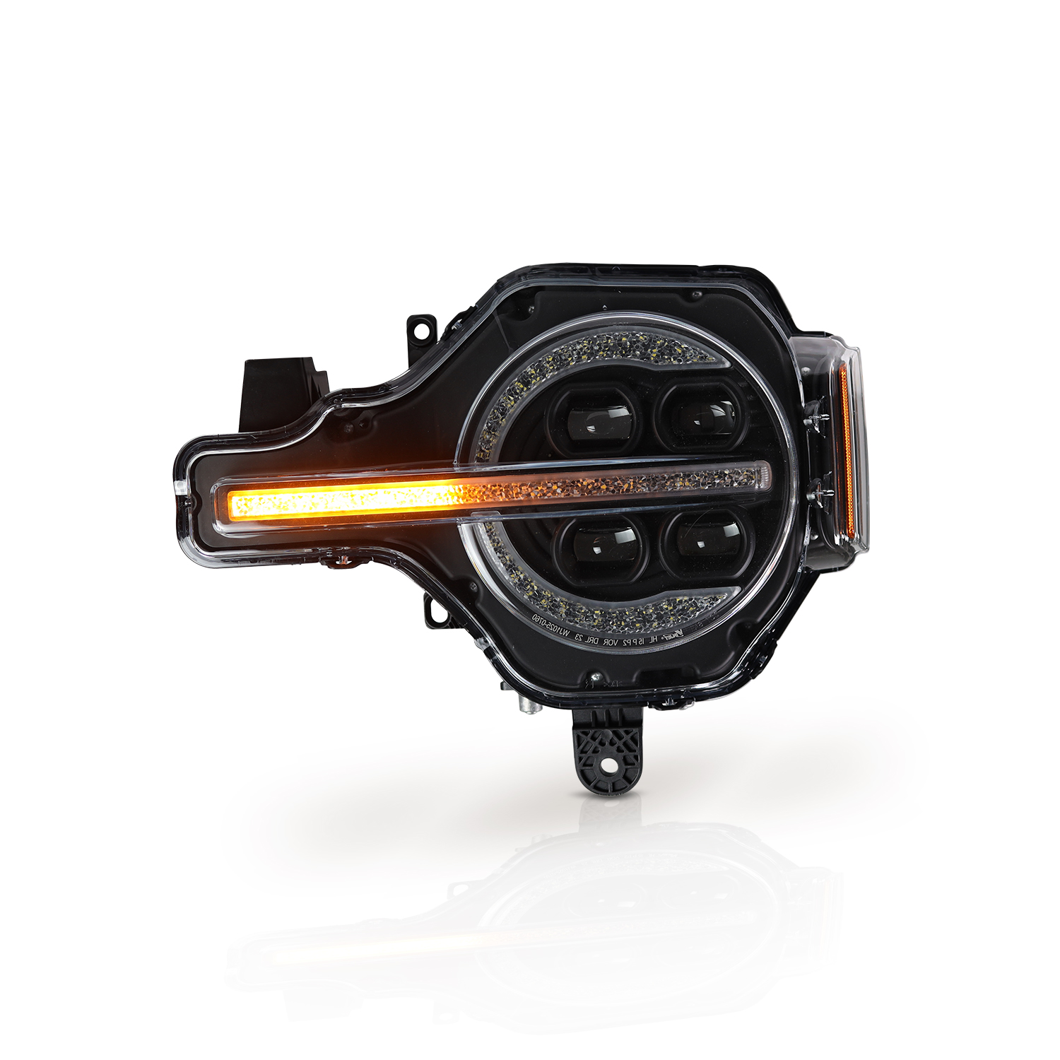 Winjet Renegade Series Bronco LED Headlights CHRNG0760-B-SQ