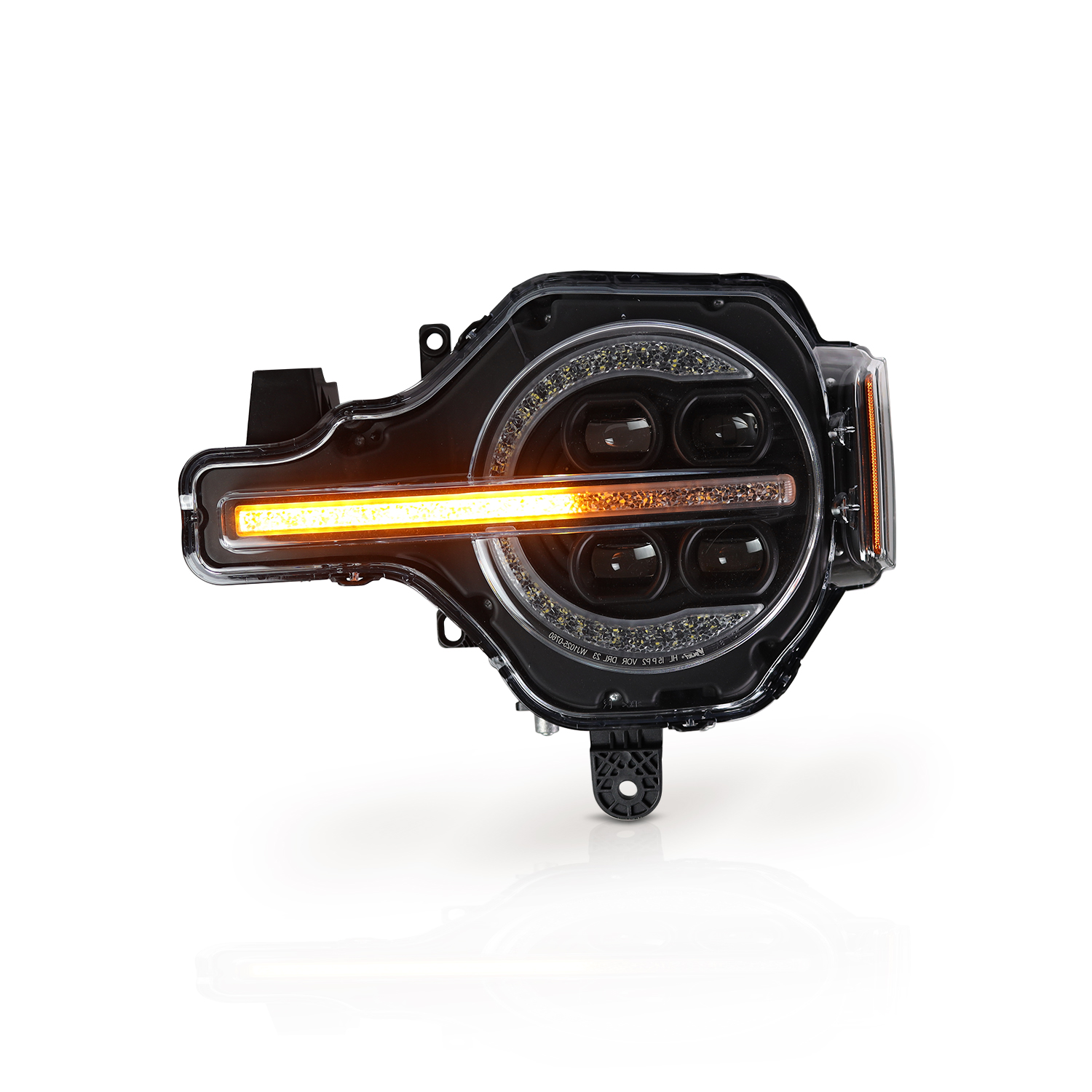 Winjet Renegade Series Bronco LED Headlights CHRNG0760-B-SQ