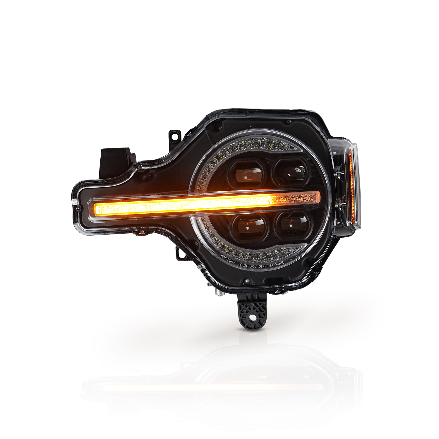 Winjet Renegade Series Bronco LED Headlights CHRNG0760-B-SQ