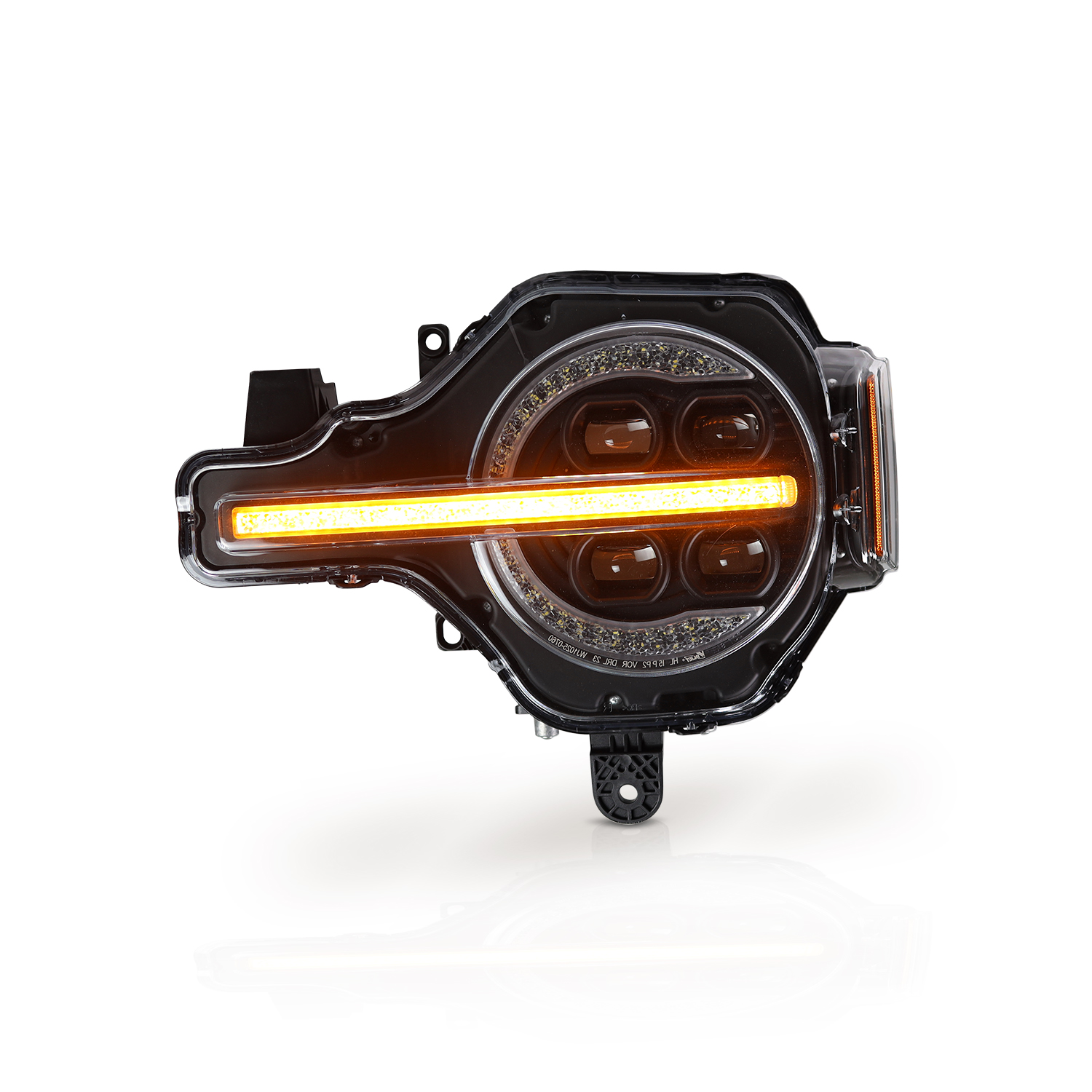 Winjet Renegade Series Bronco LED Headlights CHRNG0760-B-SQ