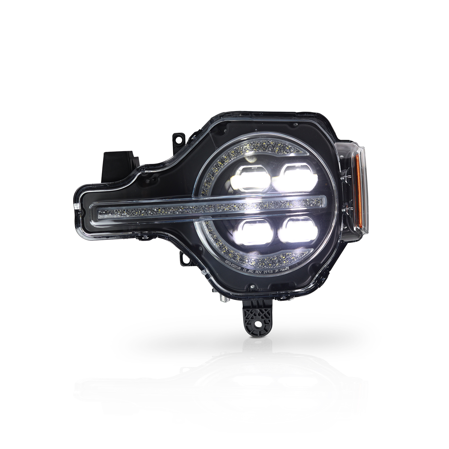 Winjet Renegade Series Bronco LED Headlights CHRNG0760-B-SQ