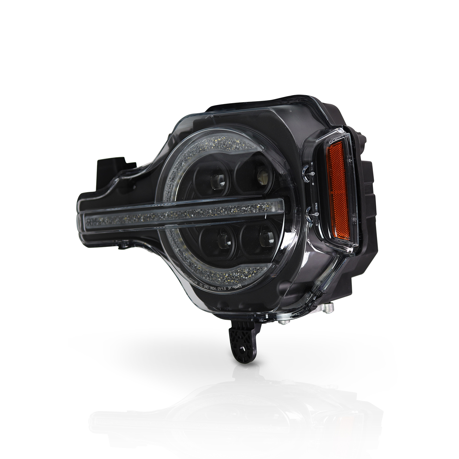 Winjet Renegade Series Bronco LED Headlights CHRNG0760-B-SQ