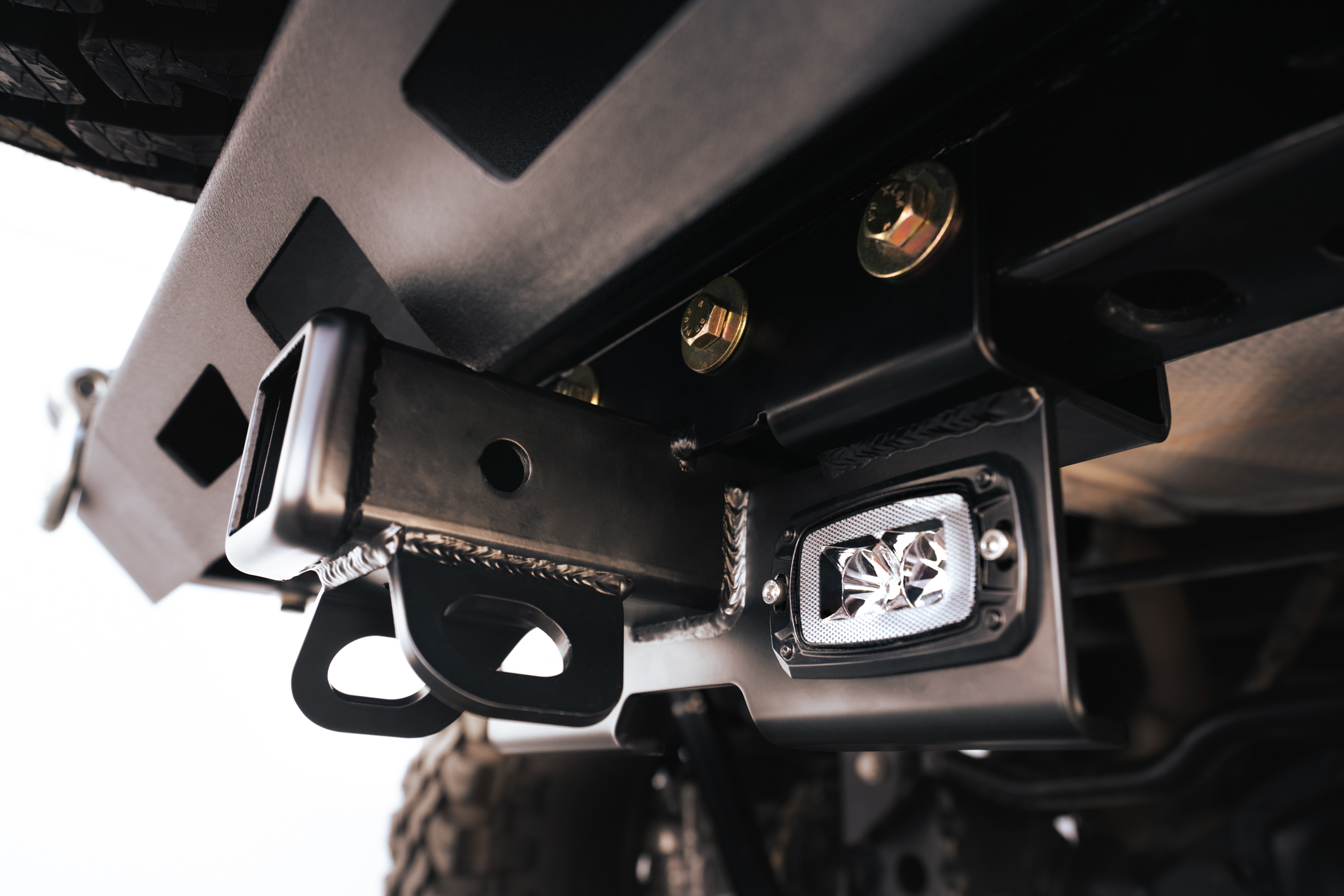 DV8 Offroad AHJP-02 07-22 JEEP WRANGLER JK/JL BOLT ON HITCH WITH CUBE LIGHTS AHJP-01