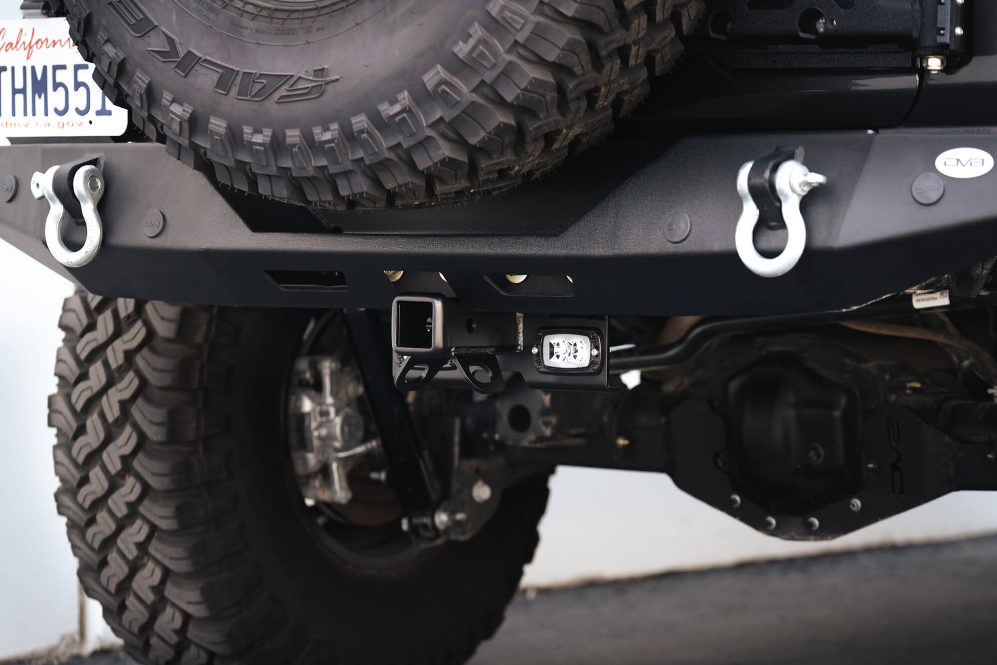 DV8 Offroad AHJP-02 07-22 JEEP WRANGLER JK/JL BOLT ON HITCH WITH CUBE LIGHTS AHJP-01