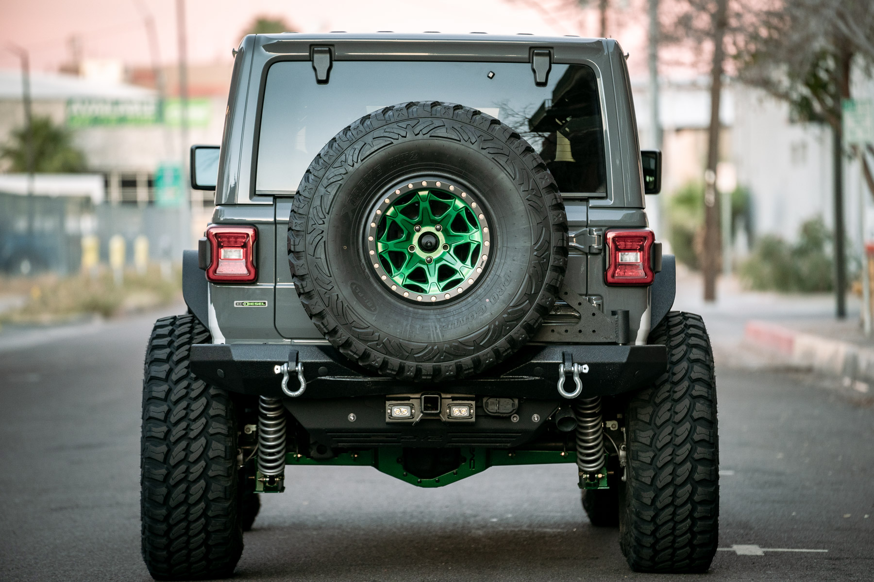 DV8 Offroad AHJP-02 07-22 JEEP WRANGLER JK/JL BOLT ON HITCH WITH CUBE LIGHTS AHJP-01
