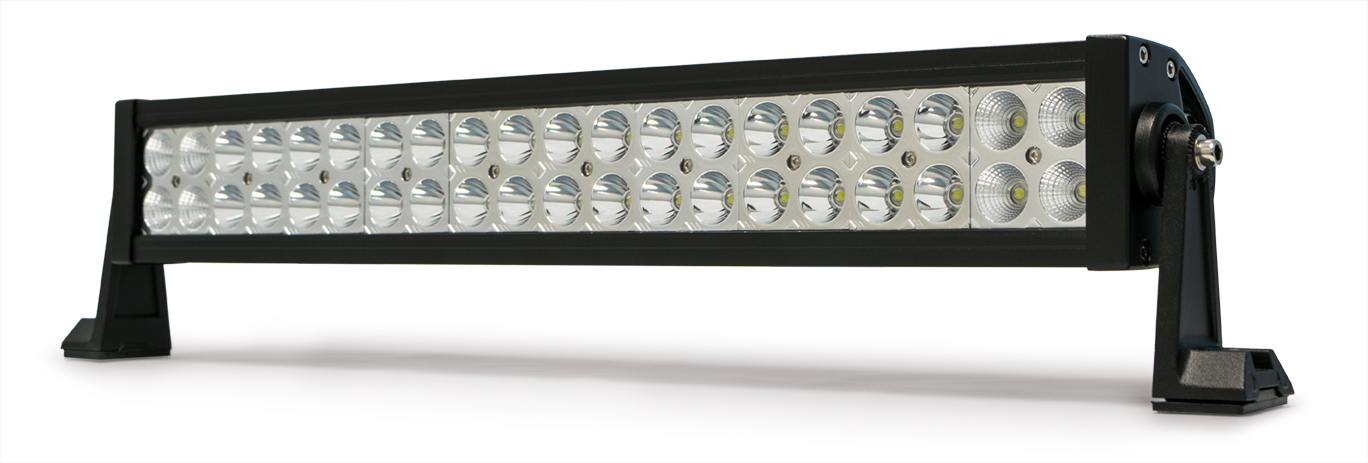 DV8 Offroad 20 in. Dual Row LED Light Bar; Chrome Face B20CE120W3W