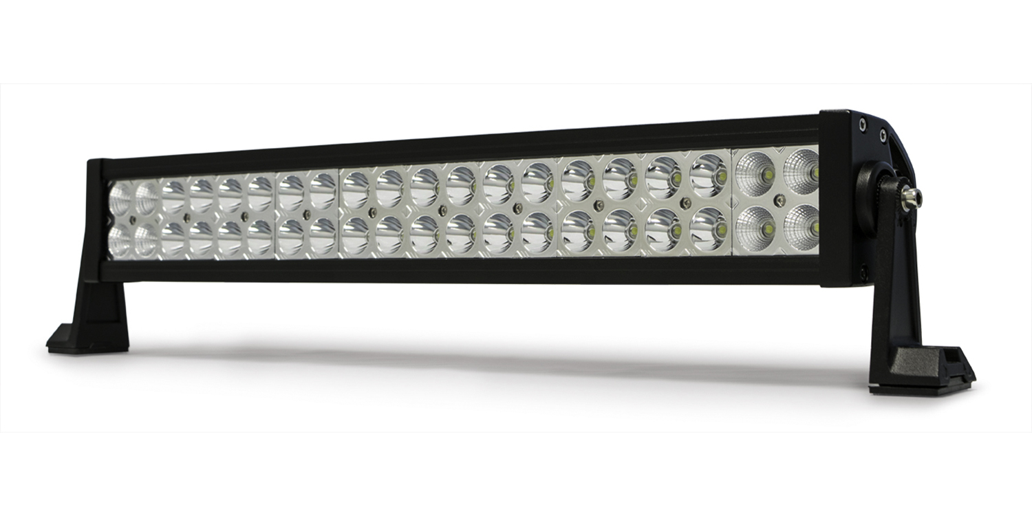 DV8 Offroad 20 in. Dual Row LED Light Bar; Chrome Face B20CE120W3W