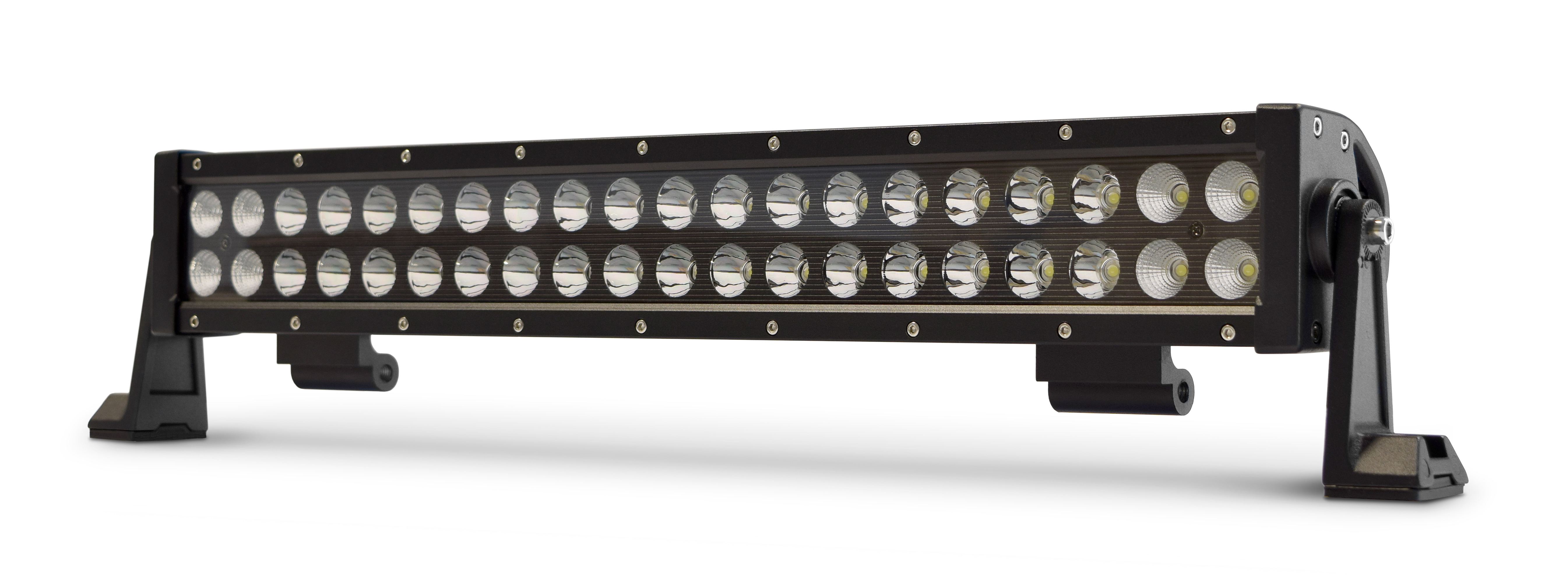 DV8 Offroad 20 in. Dual Row LED Light Bar; Black Face BR20E120W3W
