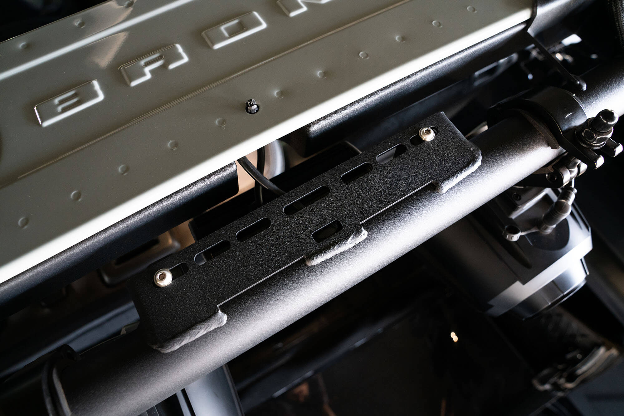 DV8 Offroad 2021-22 Ford Bronco Rear Speaker & Light Mount Bar ? BRSB-01