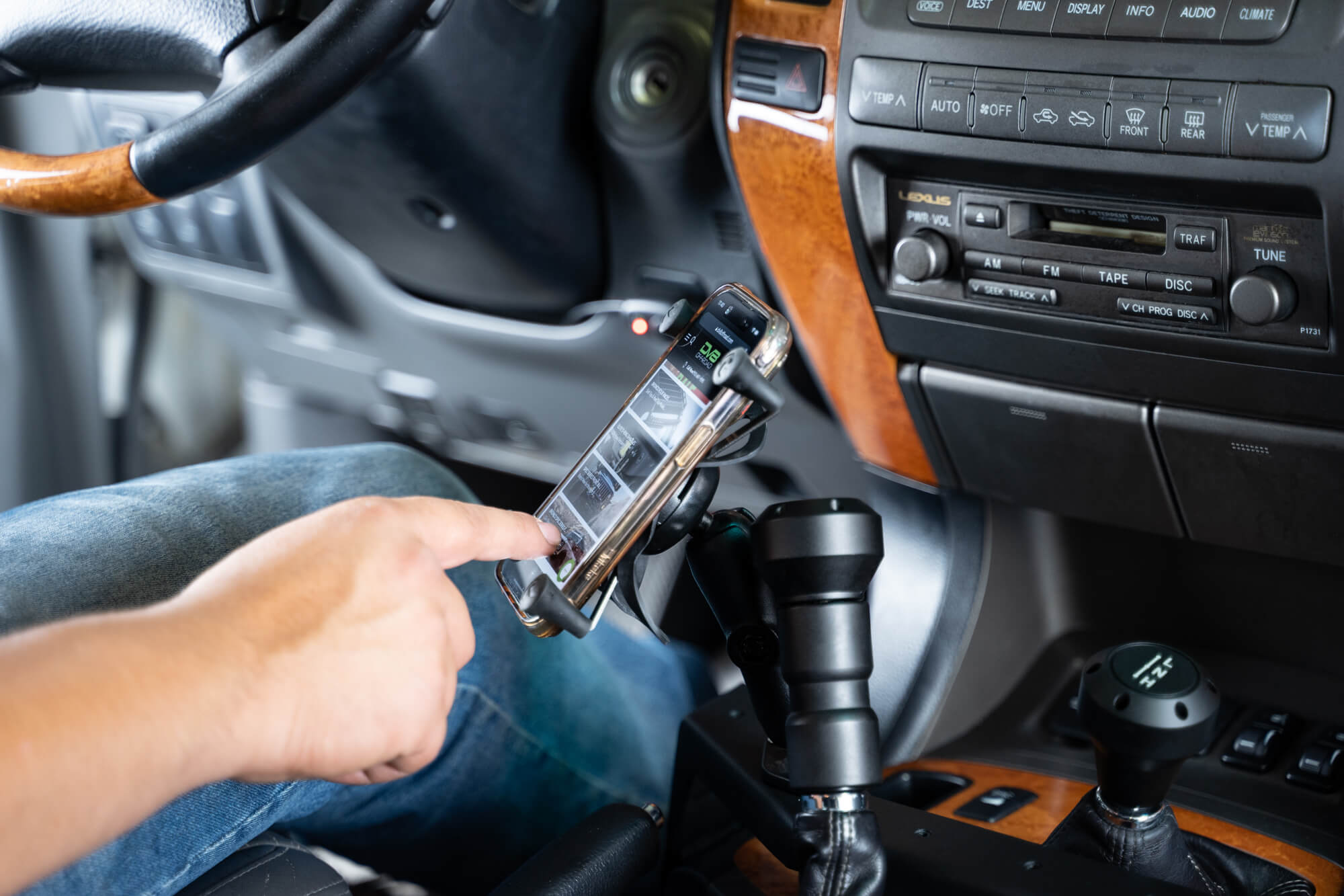 DV8 Offroad Lexus GX 470 Center Console Molle Panels & Digital Device Bridge CCGX-01