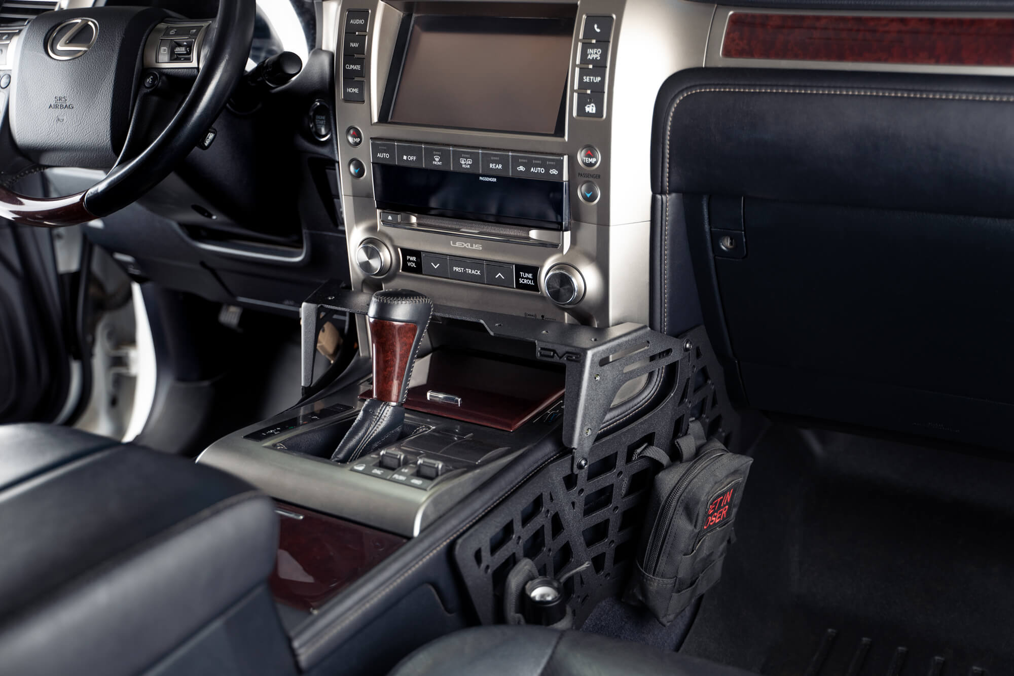 DV8 Offroad Lexus GX 460 Center Console Molle Panels & Digital Device Bridge CCGX-02
