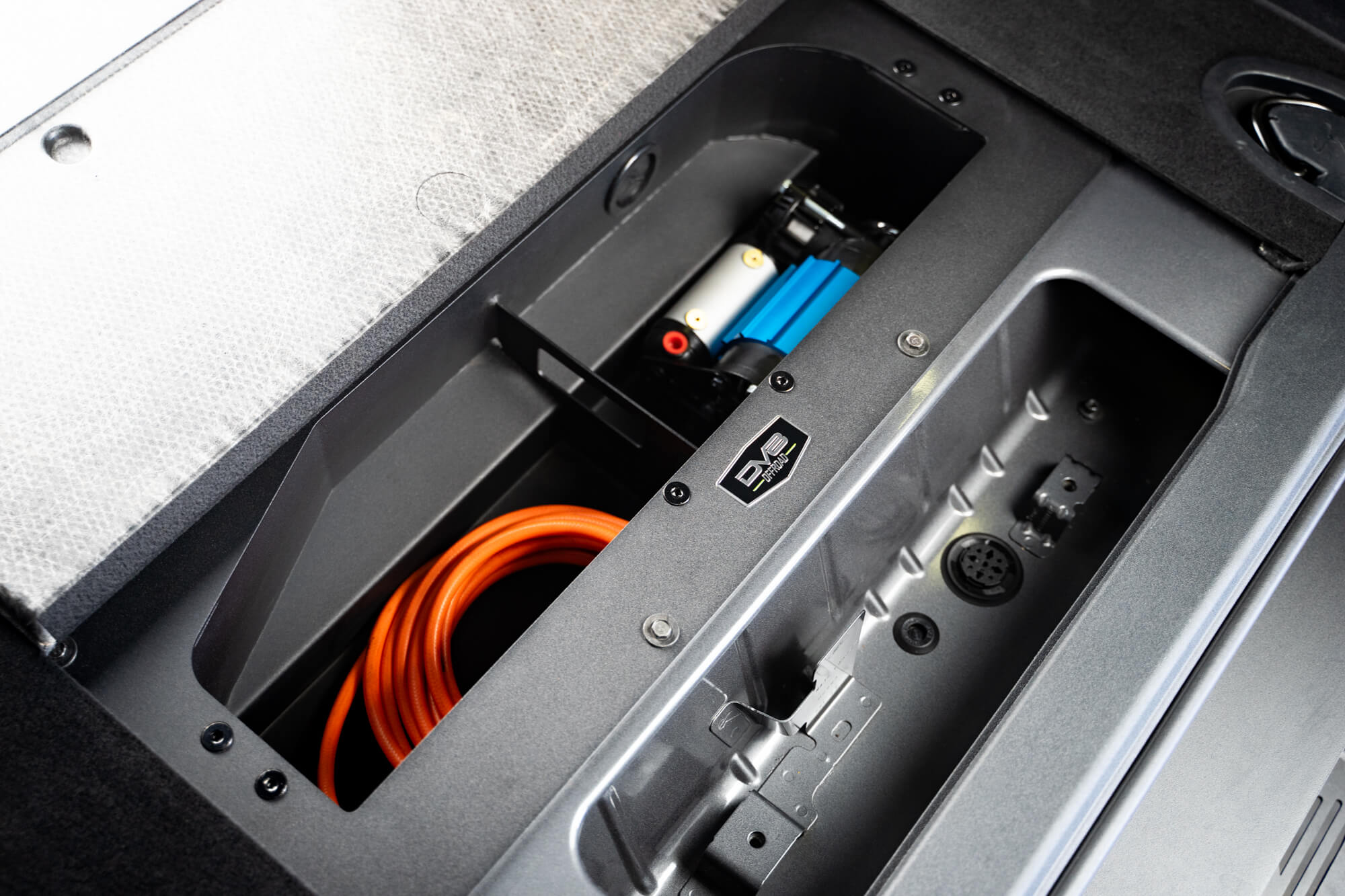 DV8 Offroad Ford Bronco Air Compressor Mount & Storage Box CMBR-01