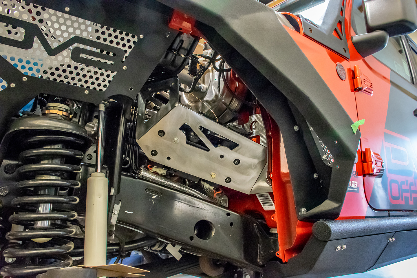 DV8 Offroad Engine Bay Compressor Mount CMJL-01