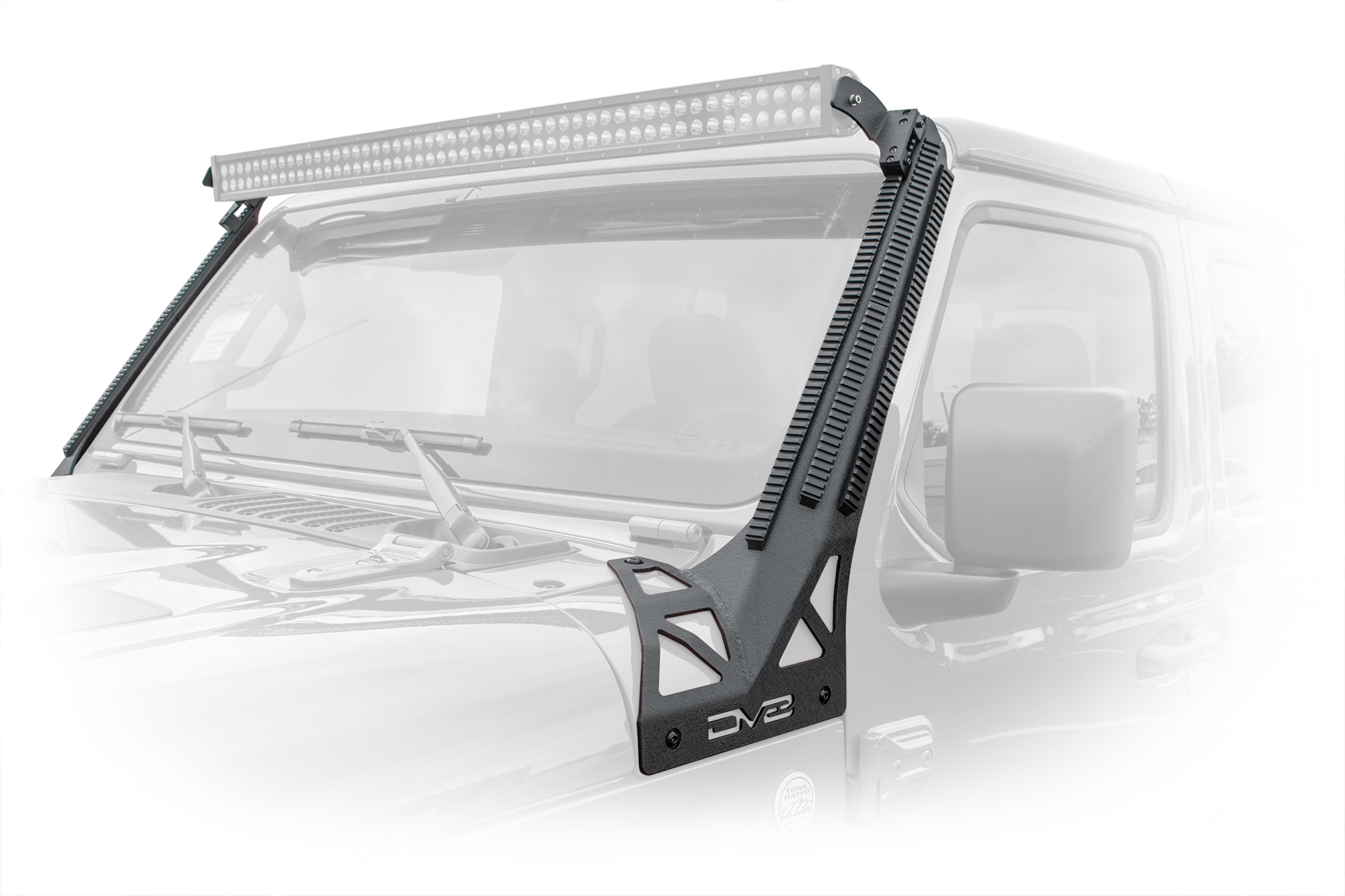 DV8 Offroad A-Pillar Mounted Rail System D-JL-190052-PIL