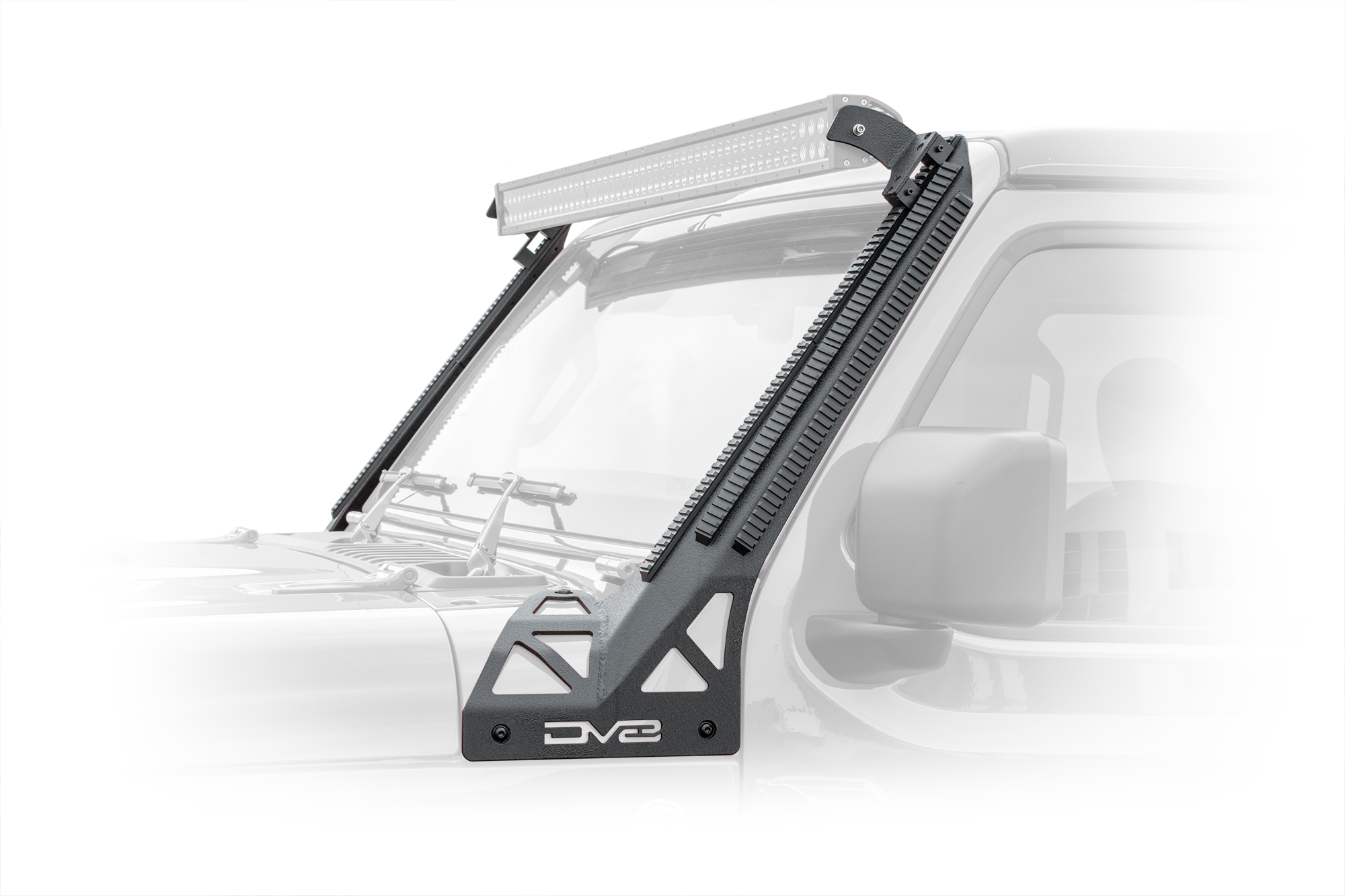 DV8 Offroad A-Pillar Mounted Rail System D-JL-190052-PIL
