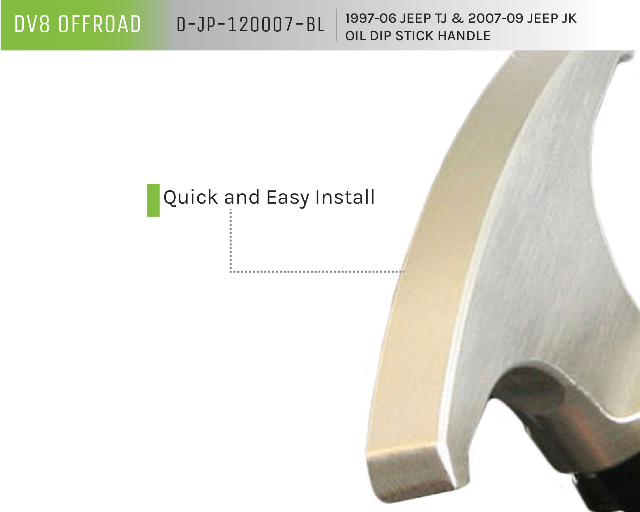 DV8 Offroad Oil Dip Stick Handle D-JP-120007-BL