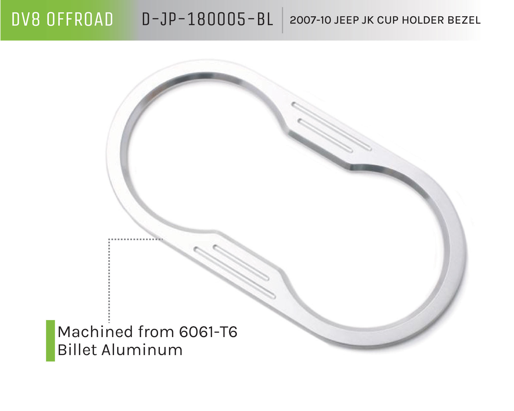 DV8 Offroad Cup Holder Bezel D-JP-180005-BL