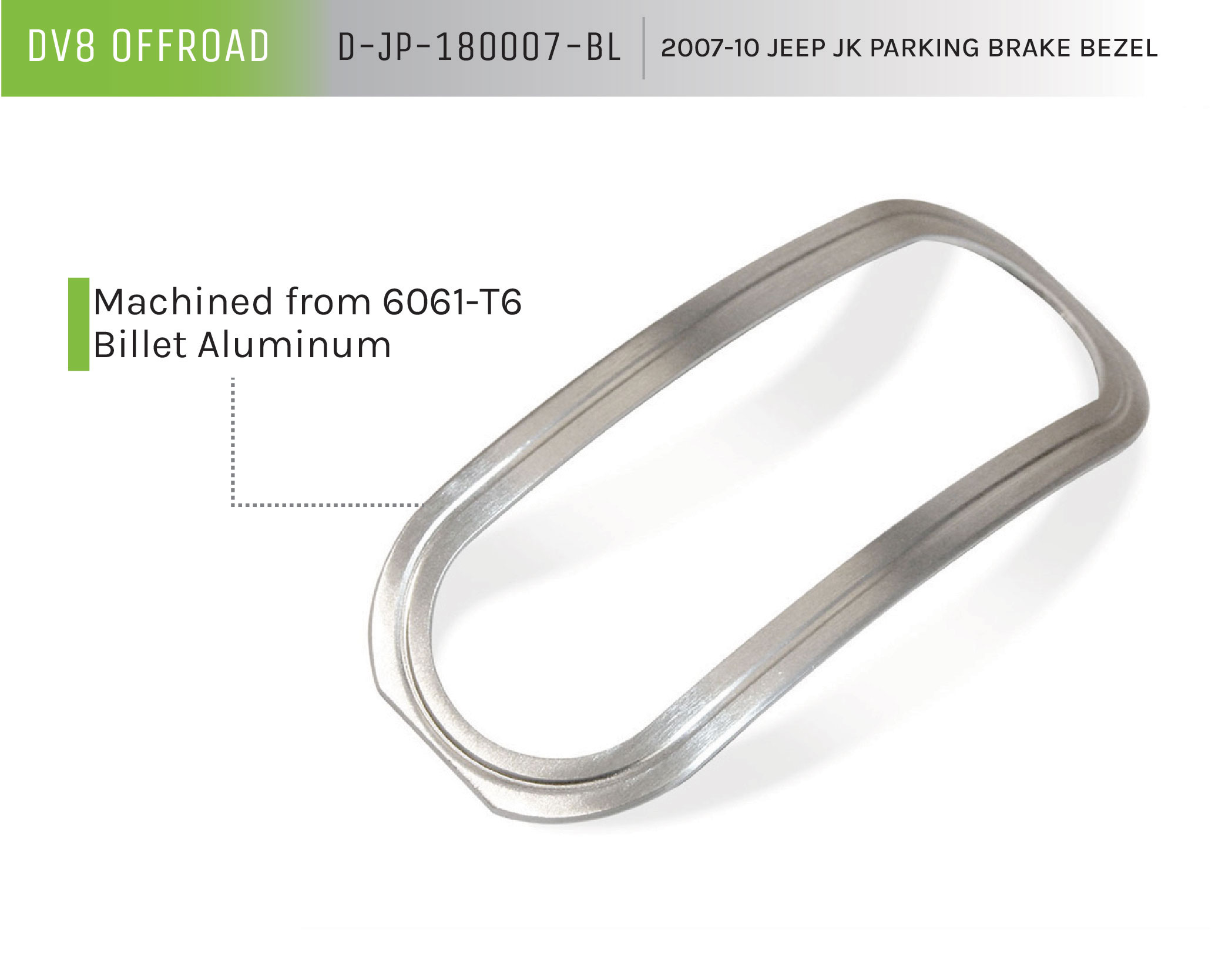 DV8 Offroad Parking Brake Bezel D-JP-180007-BL