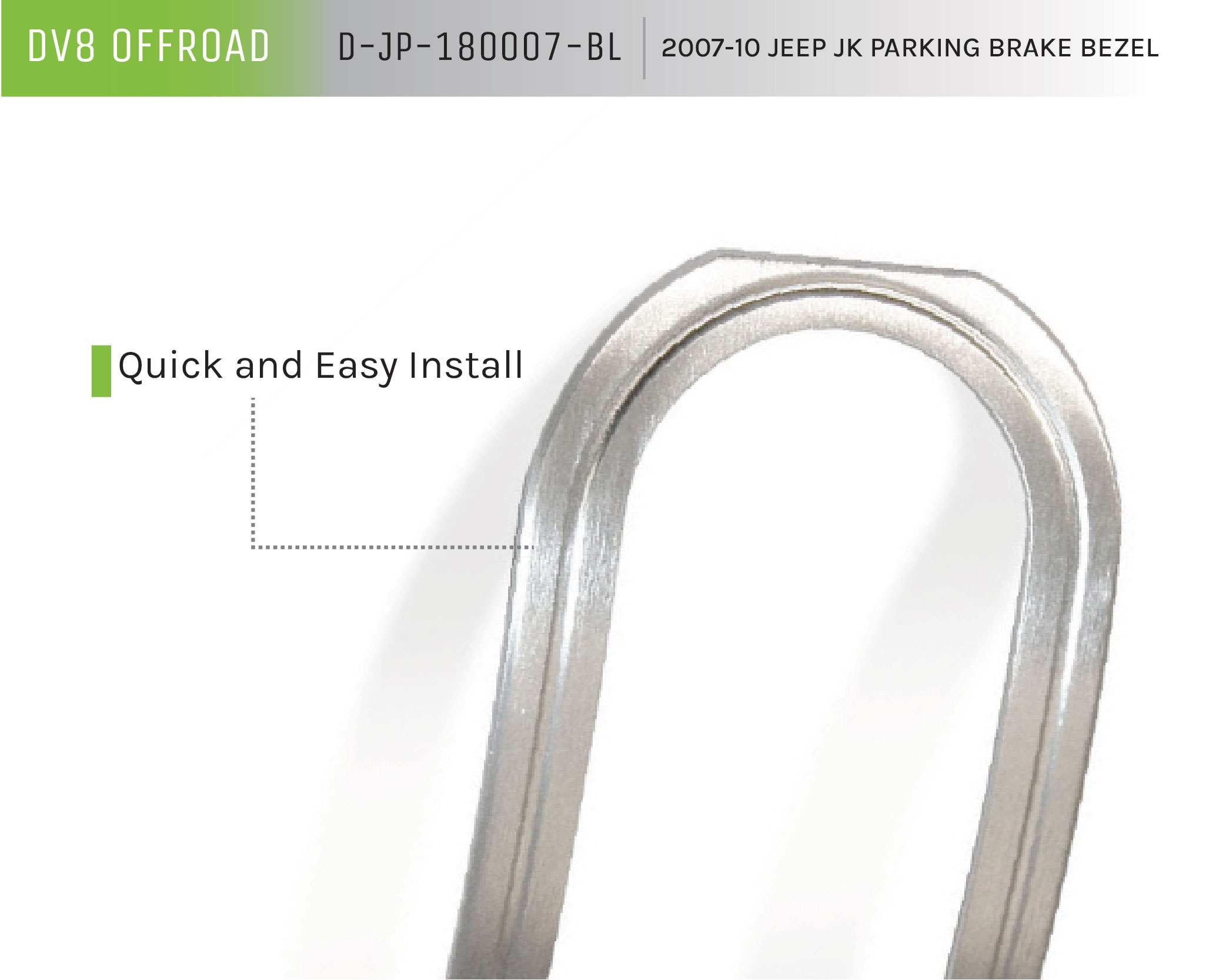 DV8 Offroad Parking Brake Bezel D-JP-180007-BL