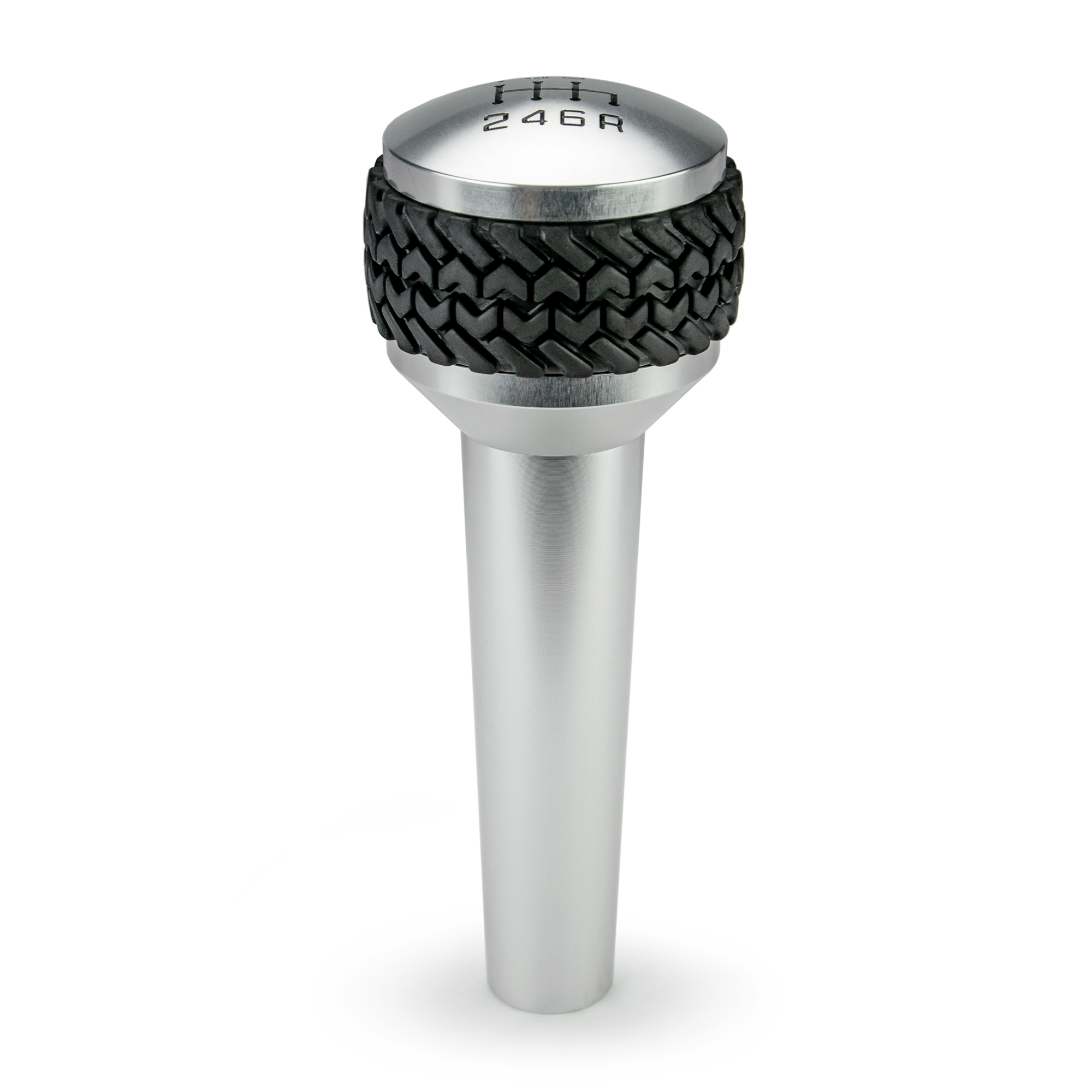 DV8 Offroad 6-Speed Shift Knob; Silver D-JP-180012-BL