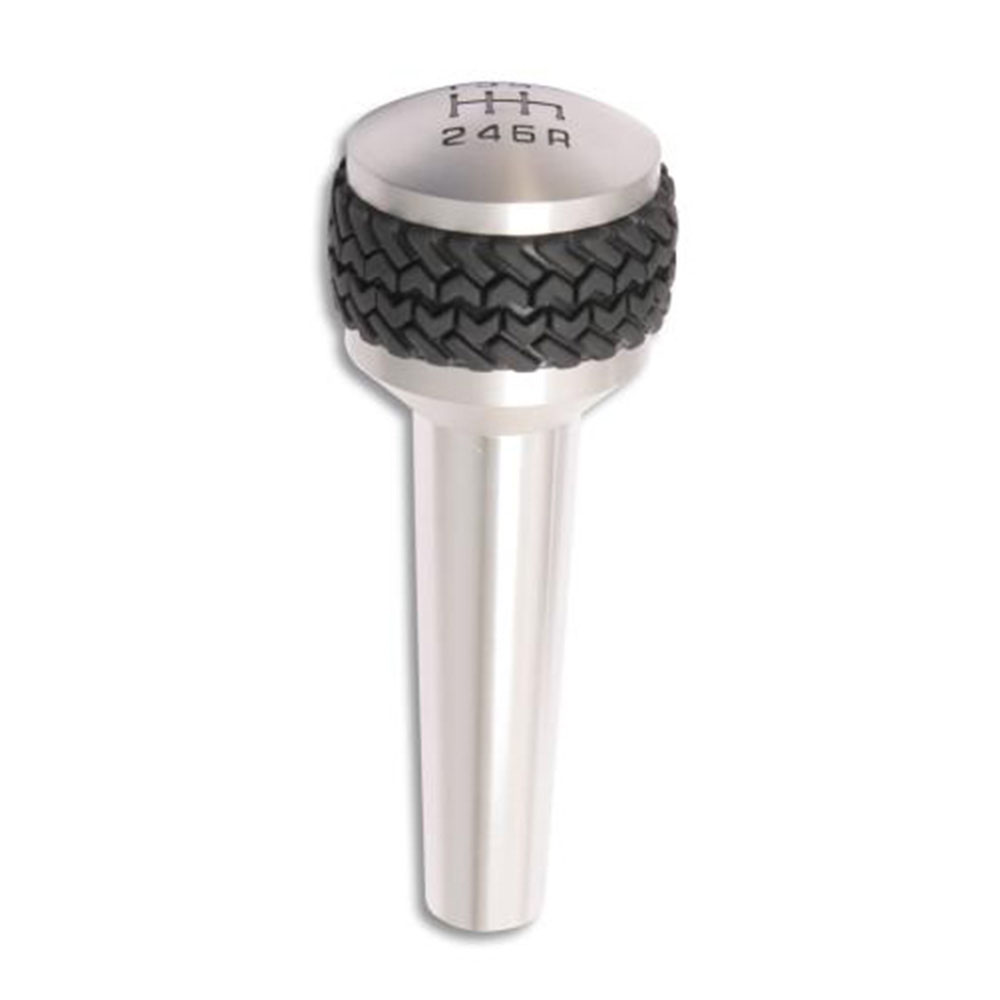 DV8 Offroad 6-Speed Shift Knob; Silver D-JP-180012-BL
