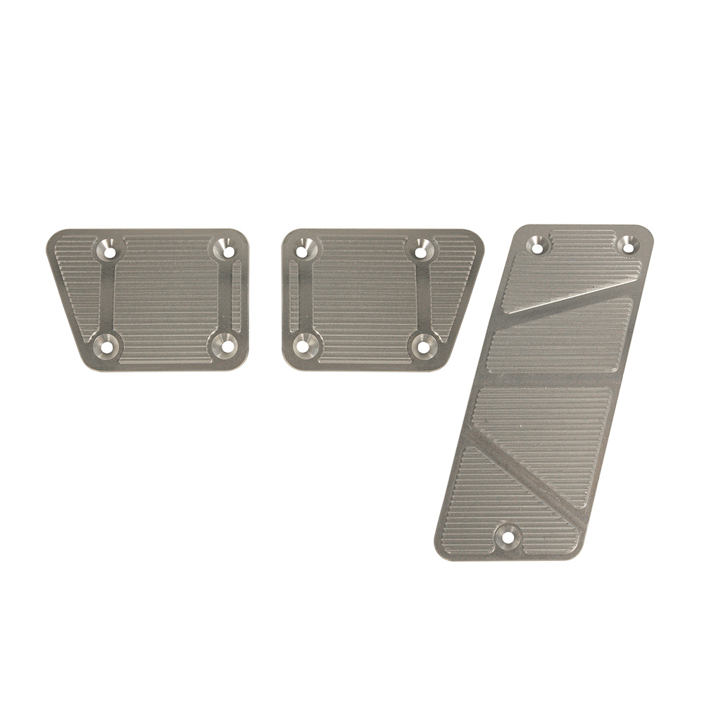 DV8 Offroad Pedal Covers; 3-Pieces; Manual; Billet D-JP-180026-BL