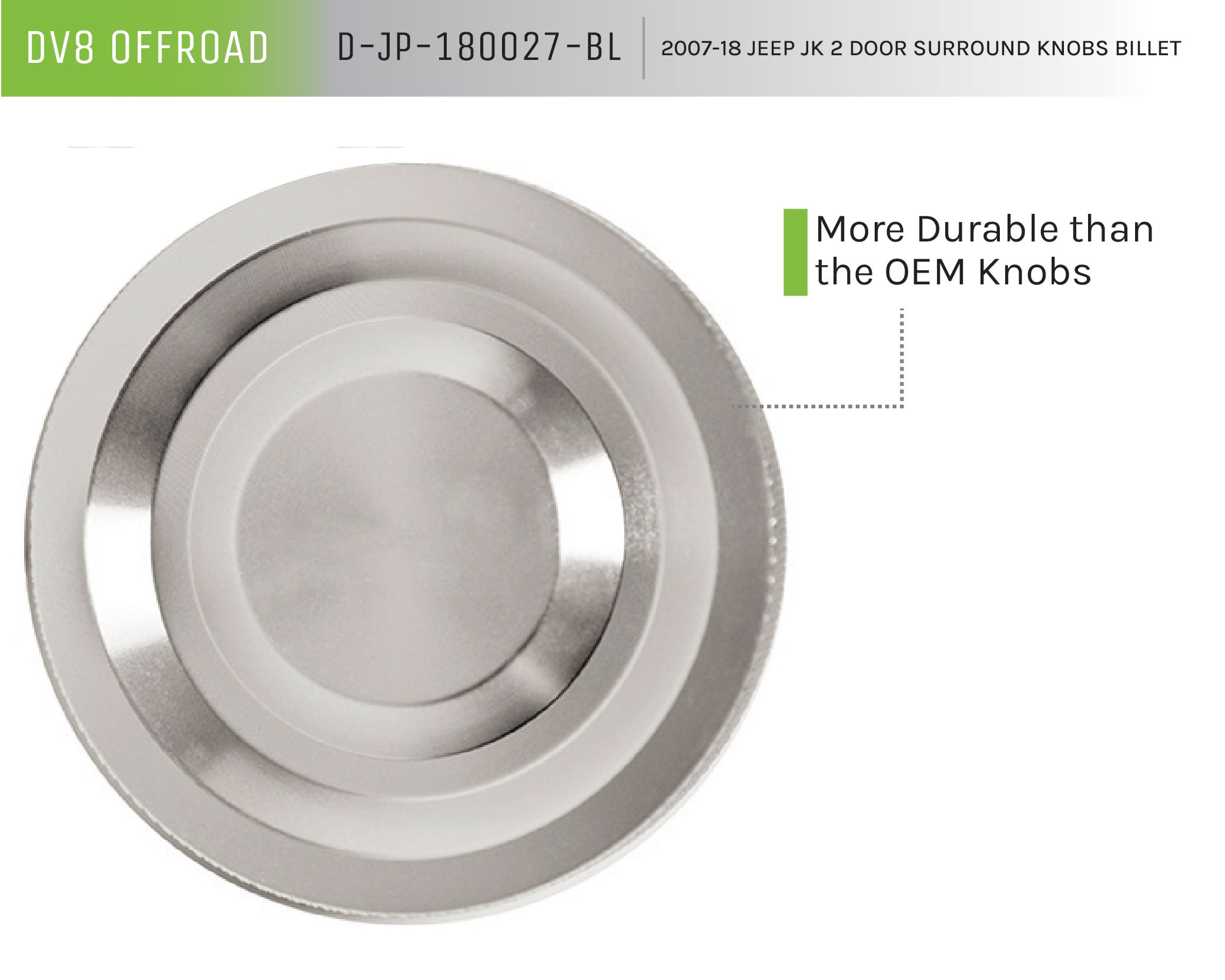 DV8 Offroad Knobs D-JP-180027-BL