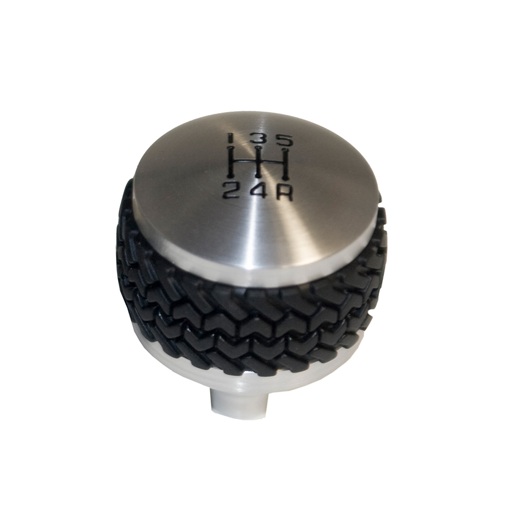 DV8 Offroad 5-Speed Shift Knob; Silver D-JP-180032-BL