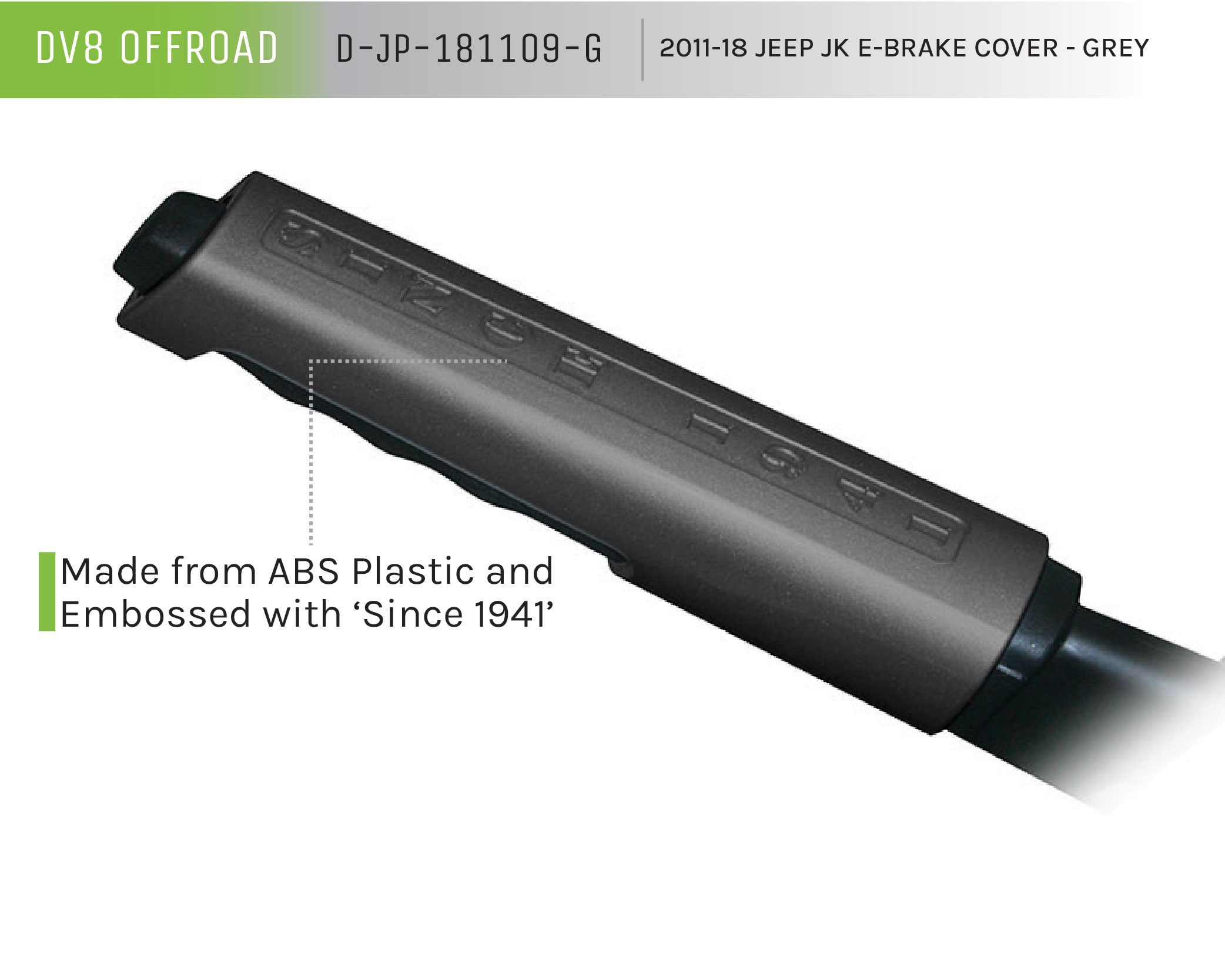 DV8 Offroad E-Brake Cover; Grey D-JP-181109-G