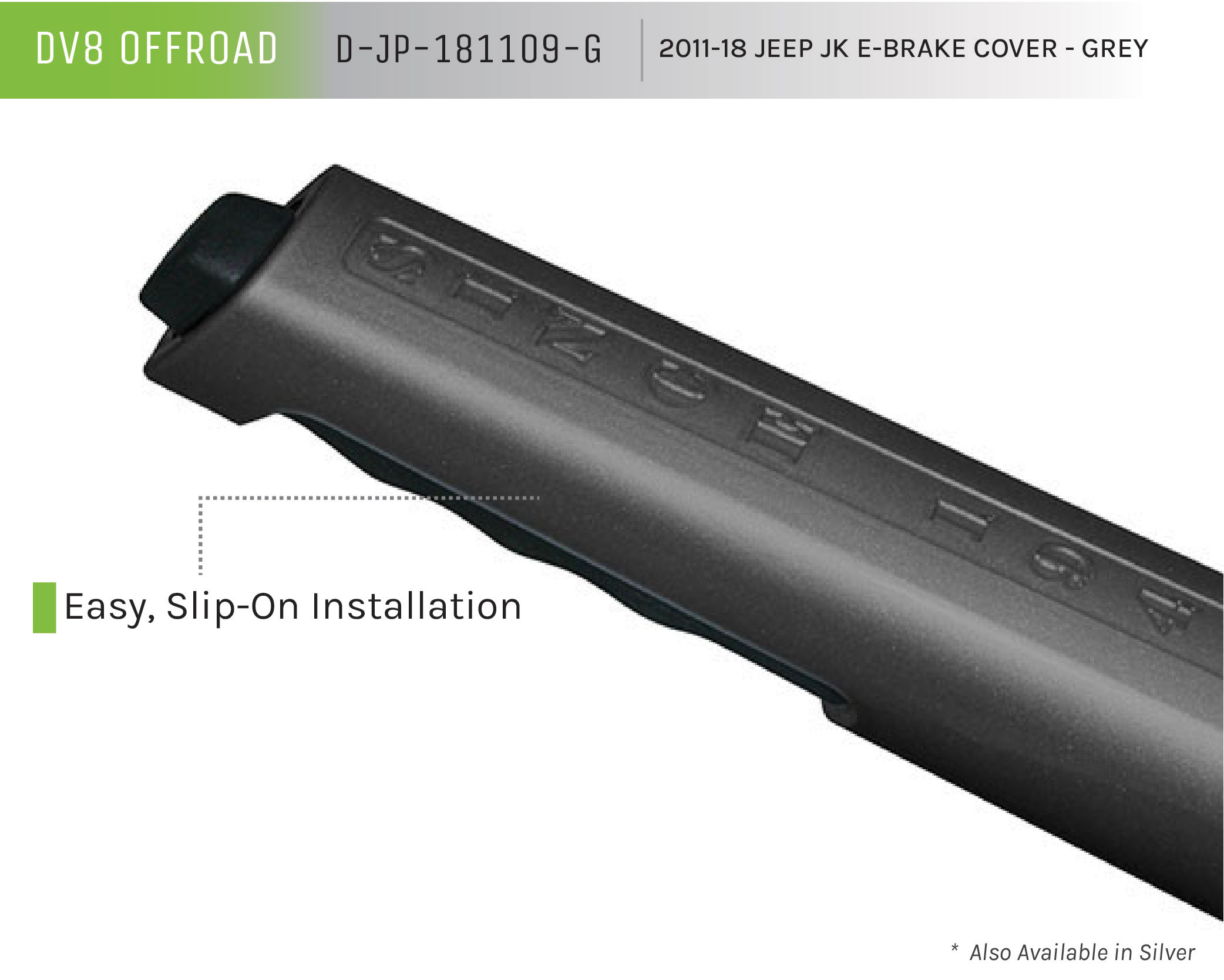 DV8 Offroad E-Brake Cover; Grey D-JP-181109-G
