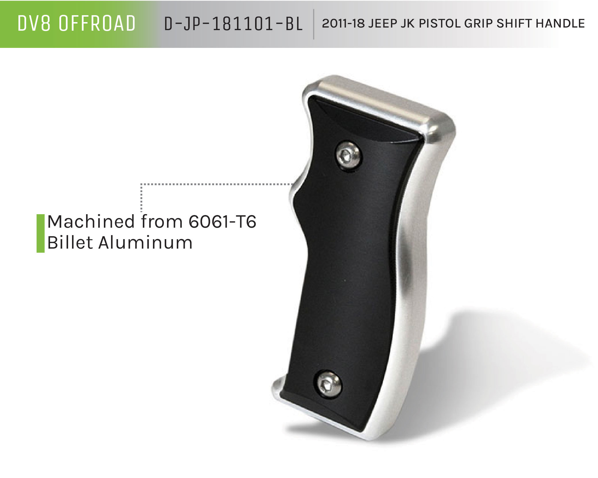 DV8 Offroad Pistol Grip Shift Handle D-JP-181101-BL