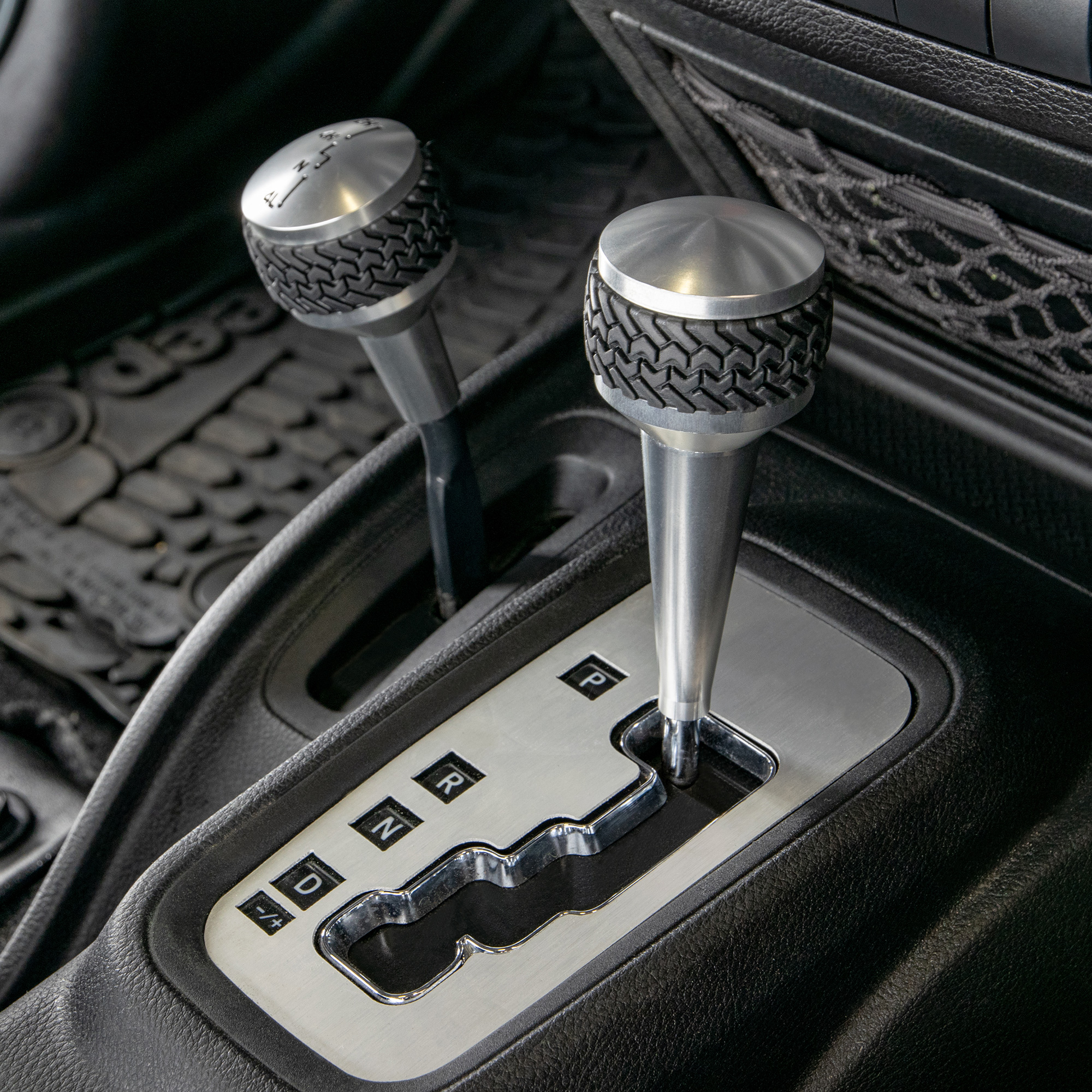 DV8 Offroad Auto Trans Shift Knob; Silver D-JP-181113-BL