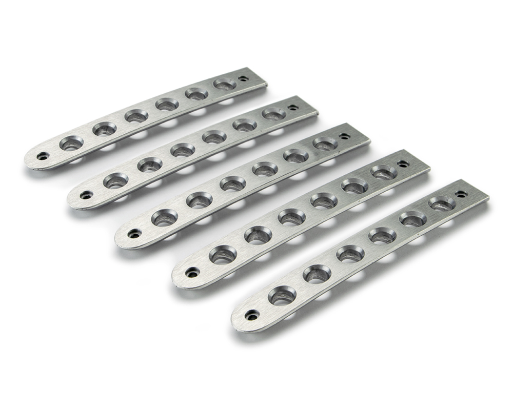 DV8 Offroad Aluminum Door Handle Inserts; 5-Pieces D-JP-190015-AL-5