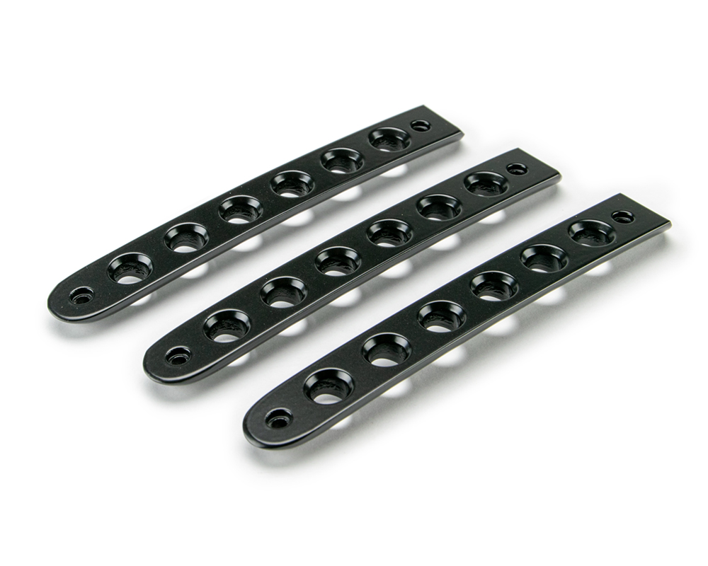 DV8 Offroad Black Door Handles Inserts; 3-Pieces D-JP-190015-BK-3