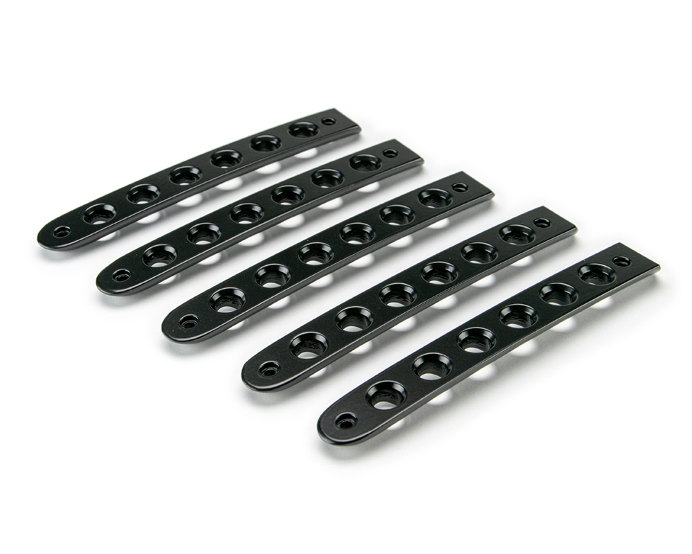 DV8 Offroad Black Door Handles Inserts; 5-Pieces D-JP-190015-BK-5