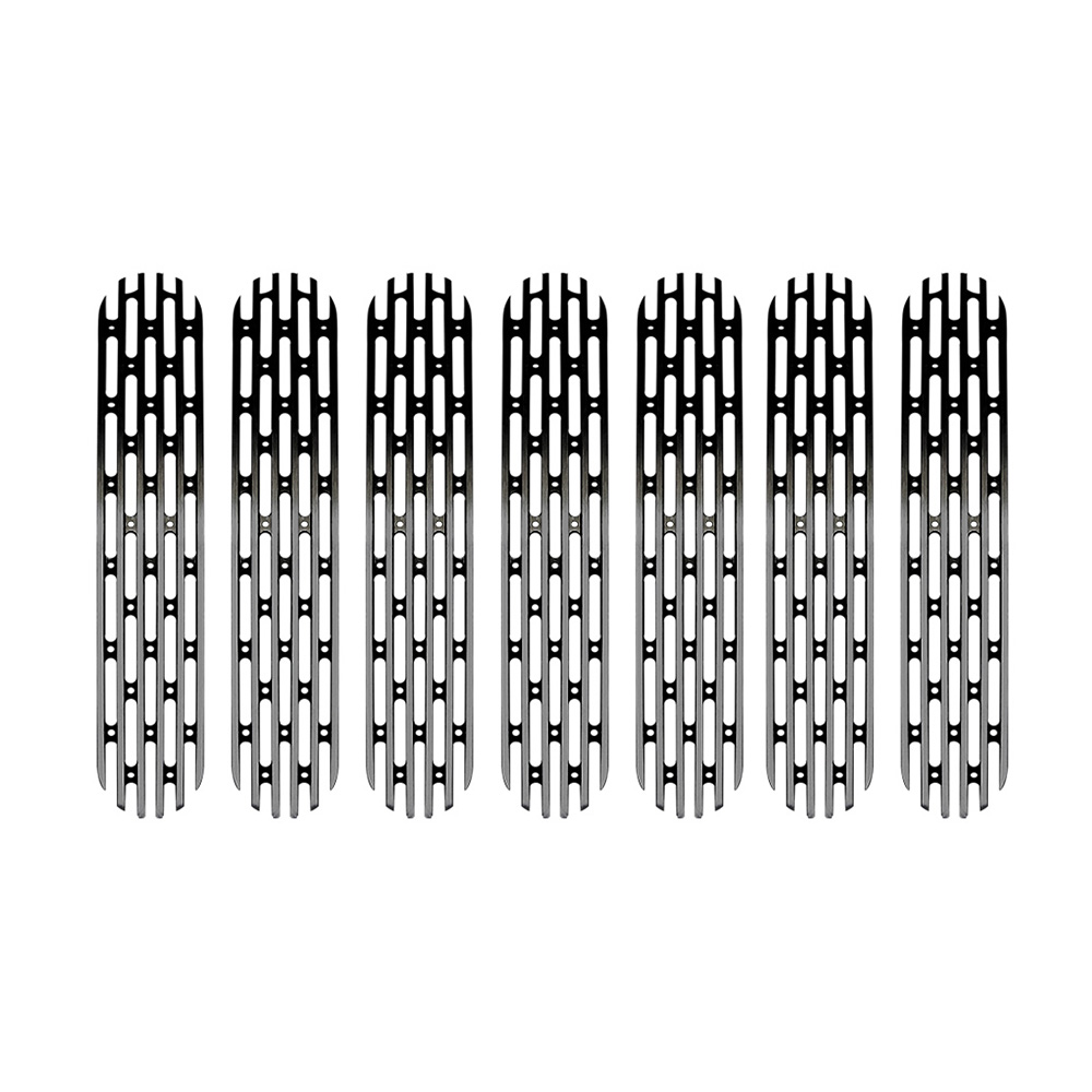 DV8 Offroad Grill Inserts; Black; 7-Pieces D-JP-190018-BLACK