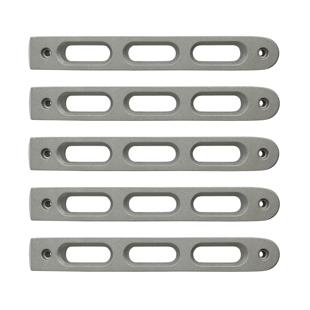 DV8 Offroad Silver Slot Door Handle Insert; 5-Pieces D-JP-190026-AL-5