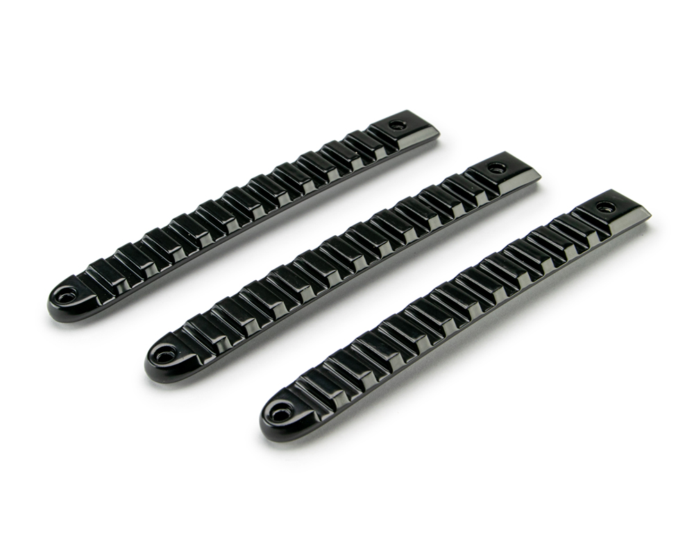 DV8 Offroad Black Rail Door Handle Insert; 3-Pieces D-JP-190028-BK-3