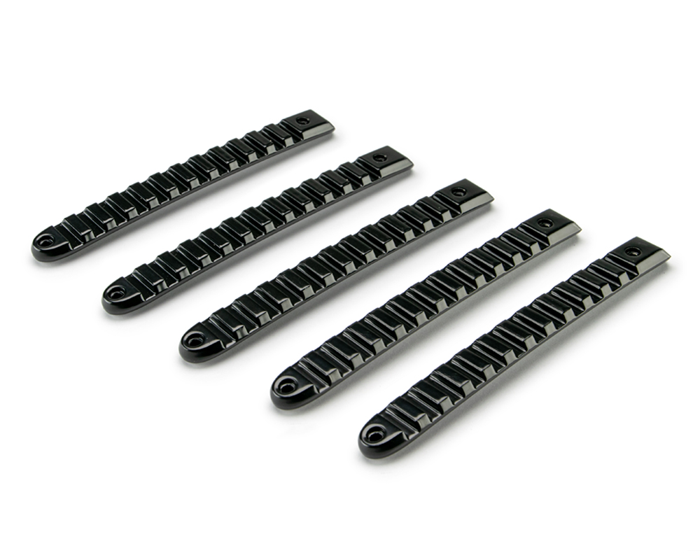 DV8 Offroad Black Rail Door Handle Insert; 5-Pieces D-JP-190028-BK-5