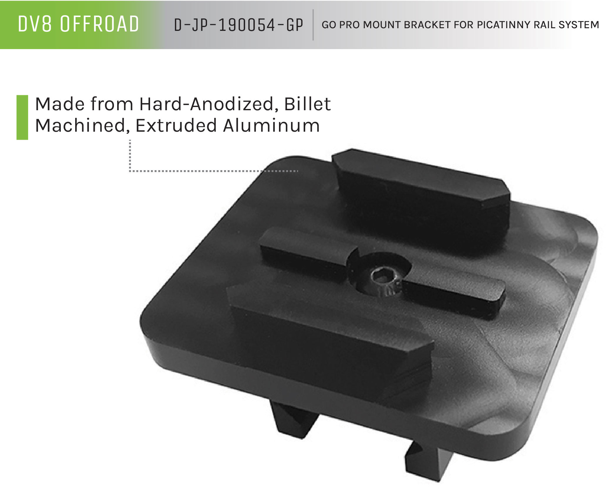 DV8 Offroad Go Pro Mount Bracket D-JP-190054-GP