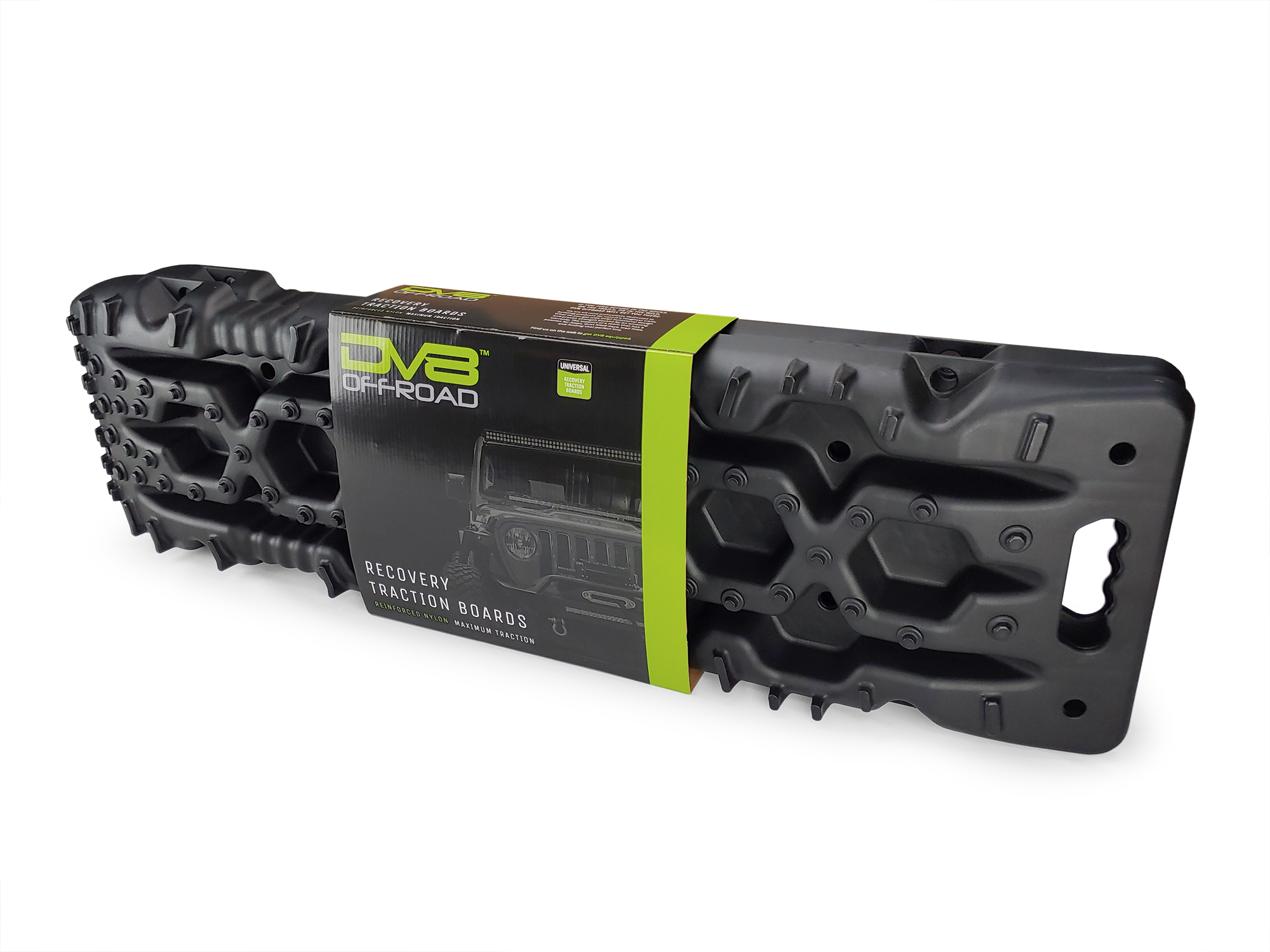 DV8 Offroad Traction Boards with Bag; Black; Pair RTB1-01BK