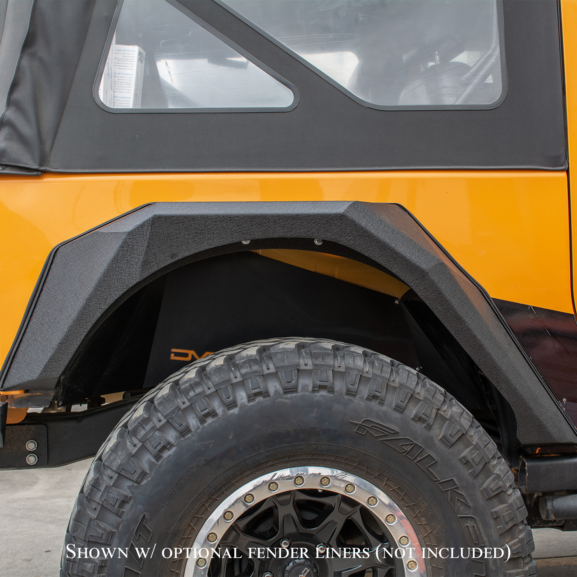DV8 Offroad Fender Flares; Armor; Front & Rear FENDB-09
