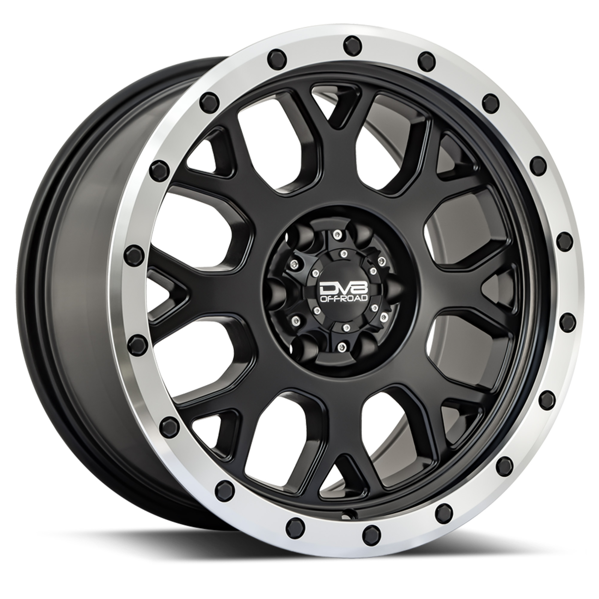 DV8 Offroad 887 Sim Beadlock; Matte Black; 17 X 9; BP:6X120; OS:+20 887B-7906920