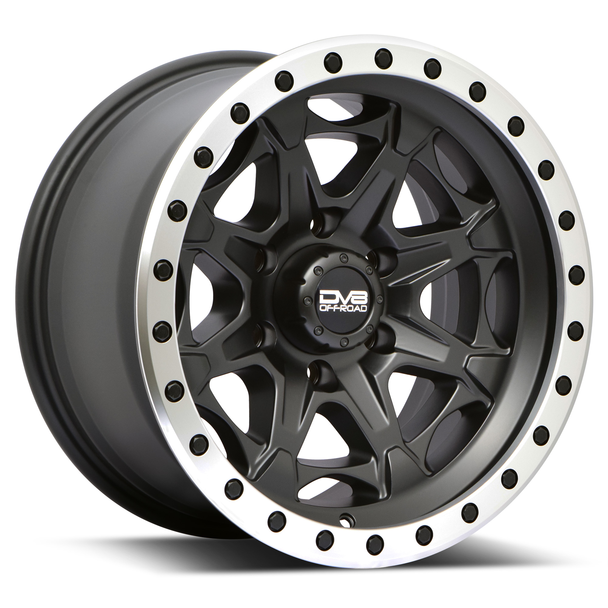 DV8 Offroad 886 Sim Beadlock; Matte Black; 17 X 9; BP:6X139.7; OS:-12 886B-7908312
