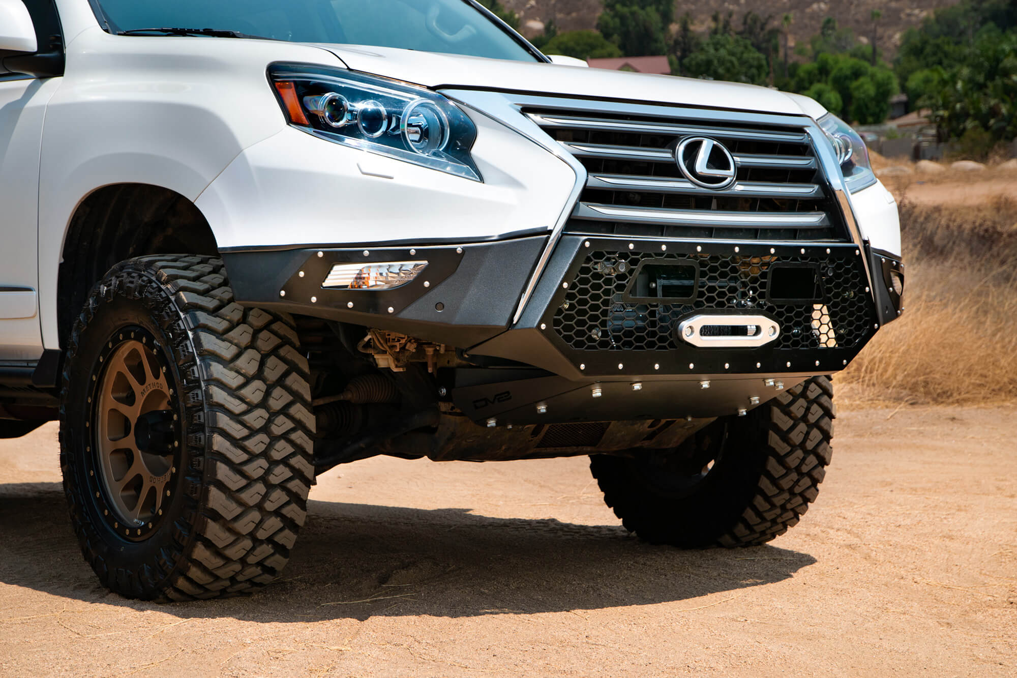 DV8 Offroad FBGX-01 14-21 LEXUS GX 460 WINCH CAPABLE FRONT BUMPER WITH SENSOR HOLES FBGX-01