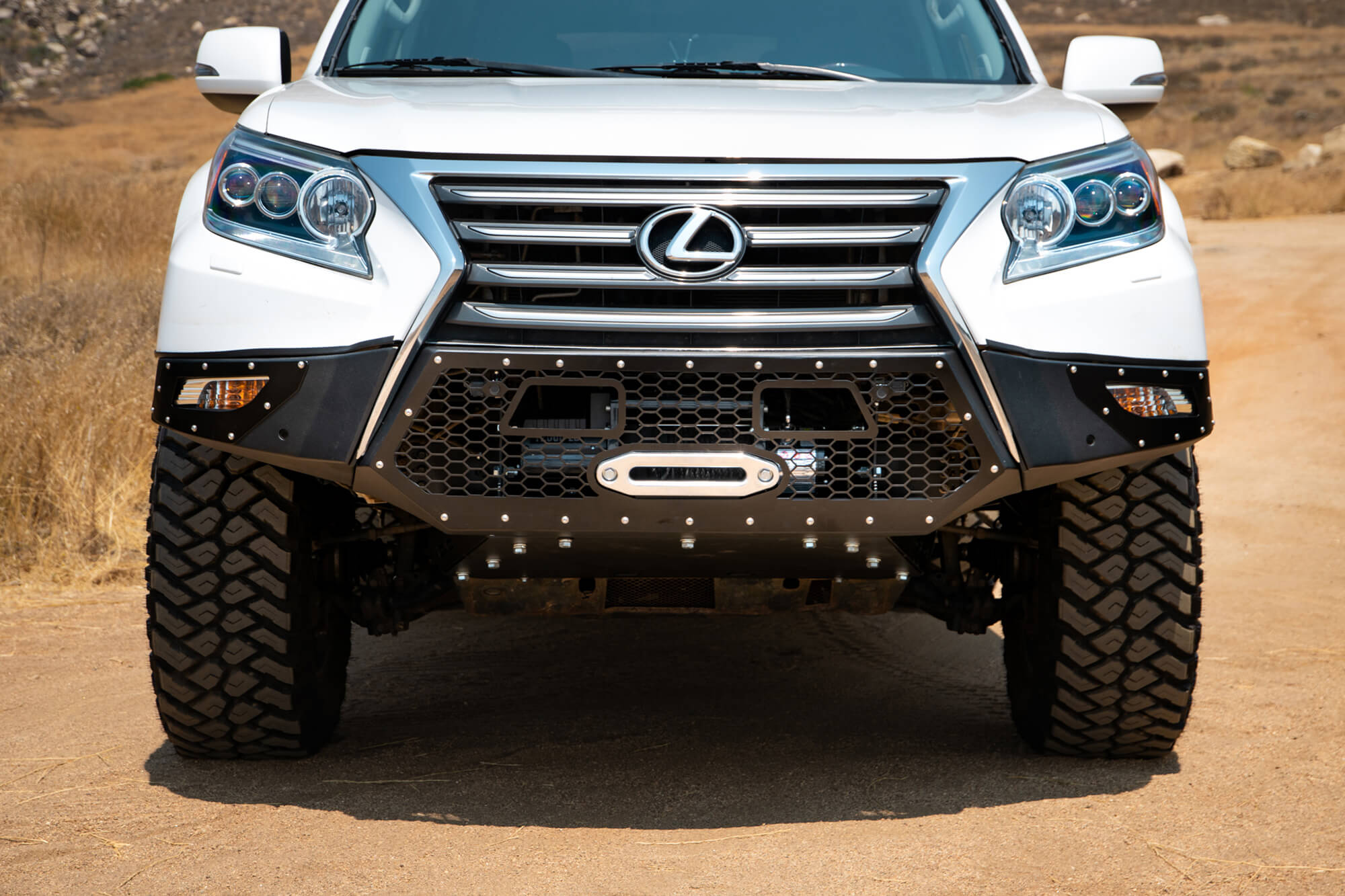 DV8 Offroad FBGX-01 14-21 LEXUS GX 460 WINCH CAPABLE FRONT BUMPER WITH SENSOR HOLES FBGX-01