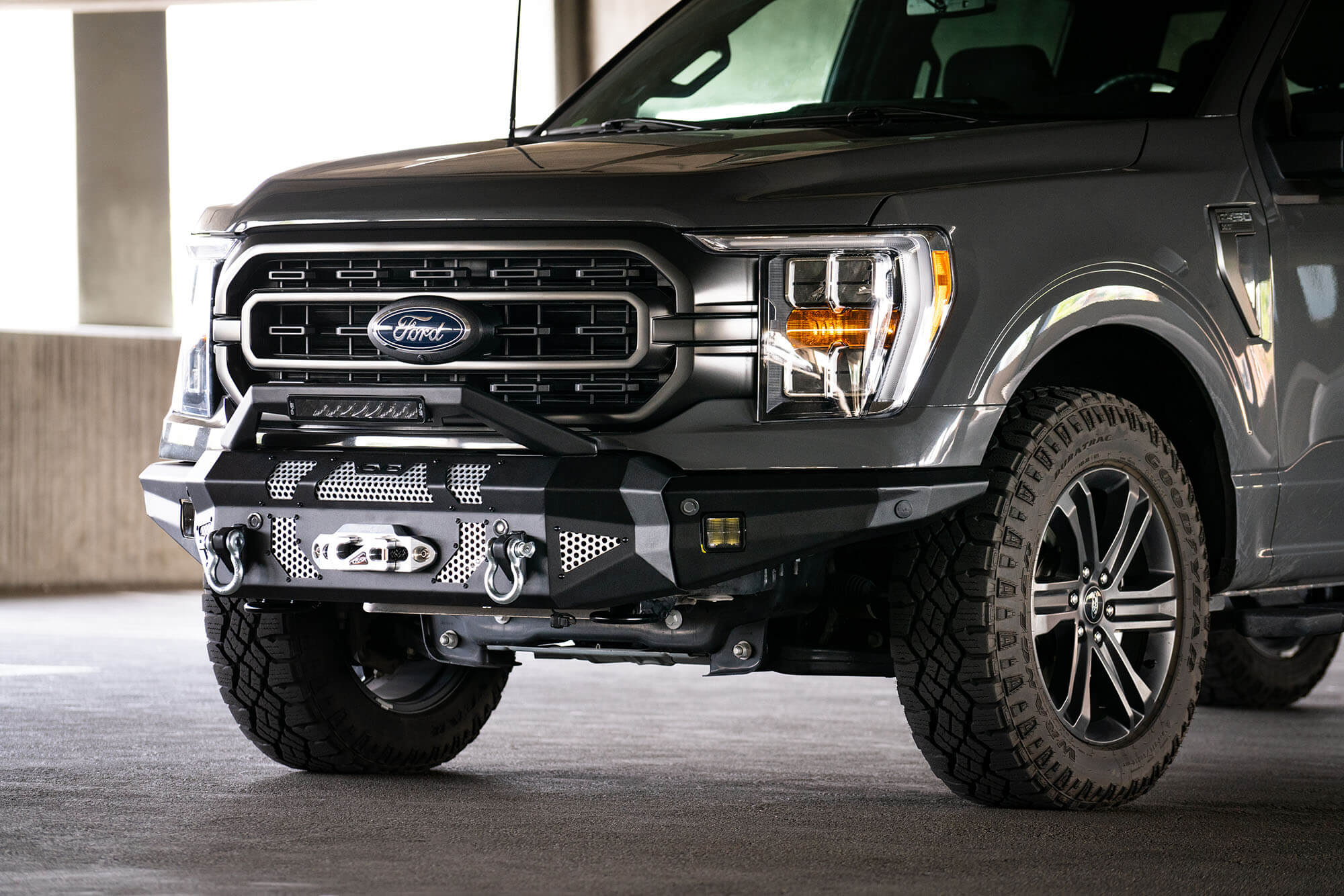 DV8 Offroad 2021-22 Ford F-150; Mto Series Winch Front Bumper? FBFF1-10