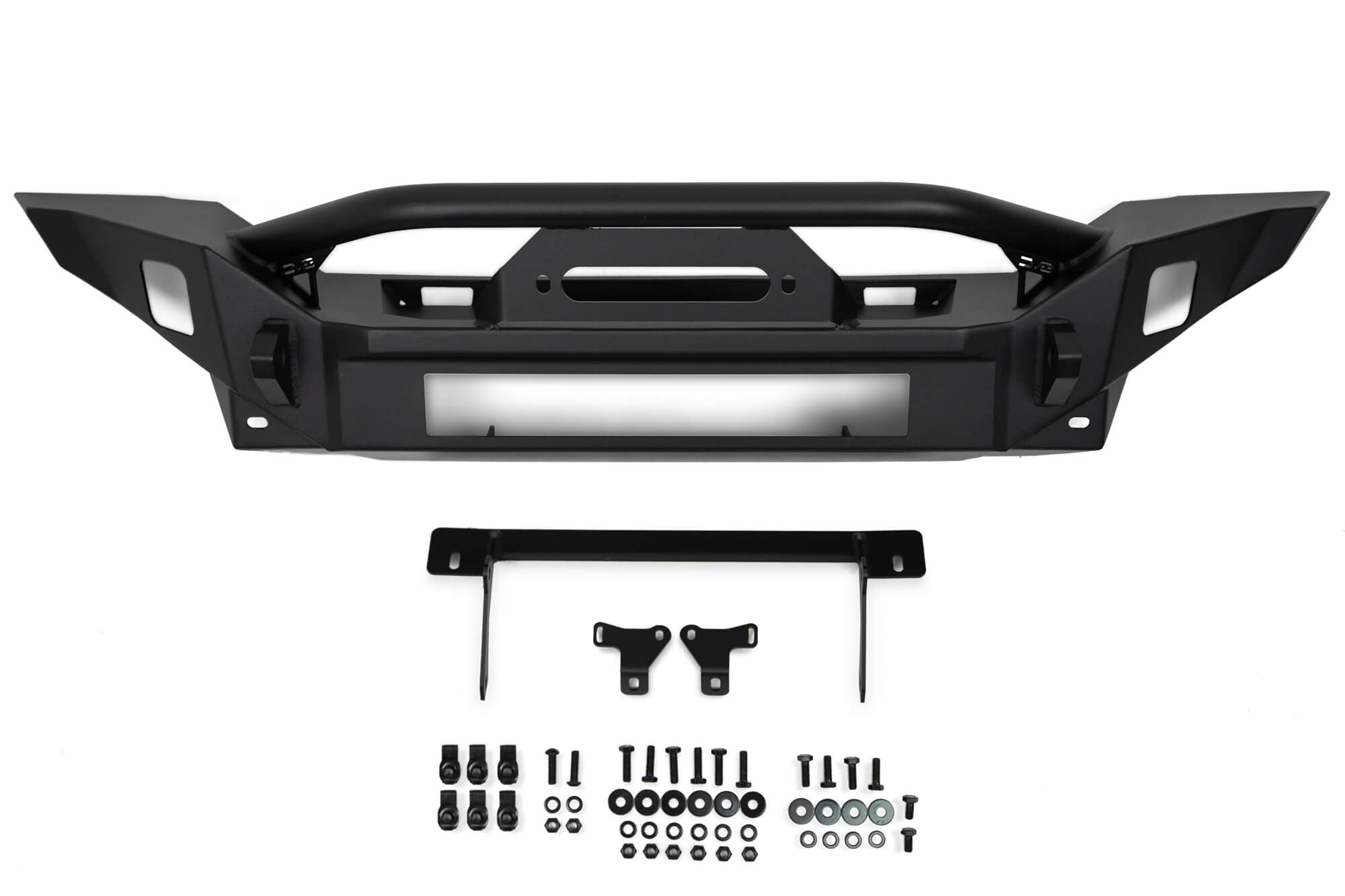 DV8 Offroad Jeep Wrangler JL & Gladiator JT FS-7 Mid-Width Winch Front Bumper FBJL-07