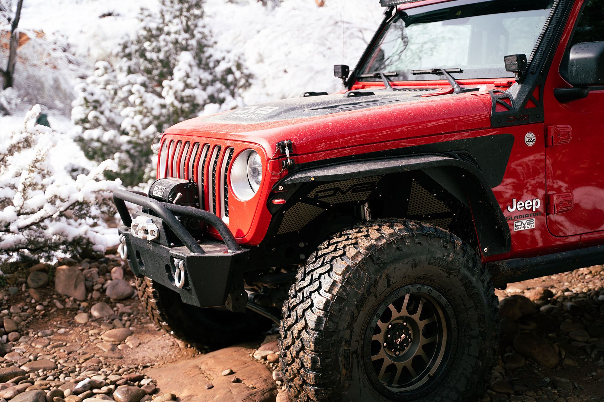 DV8 Offroad Front Bumper-Wrangler JK, JL and Gladiator JT FBJL-04