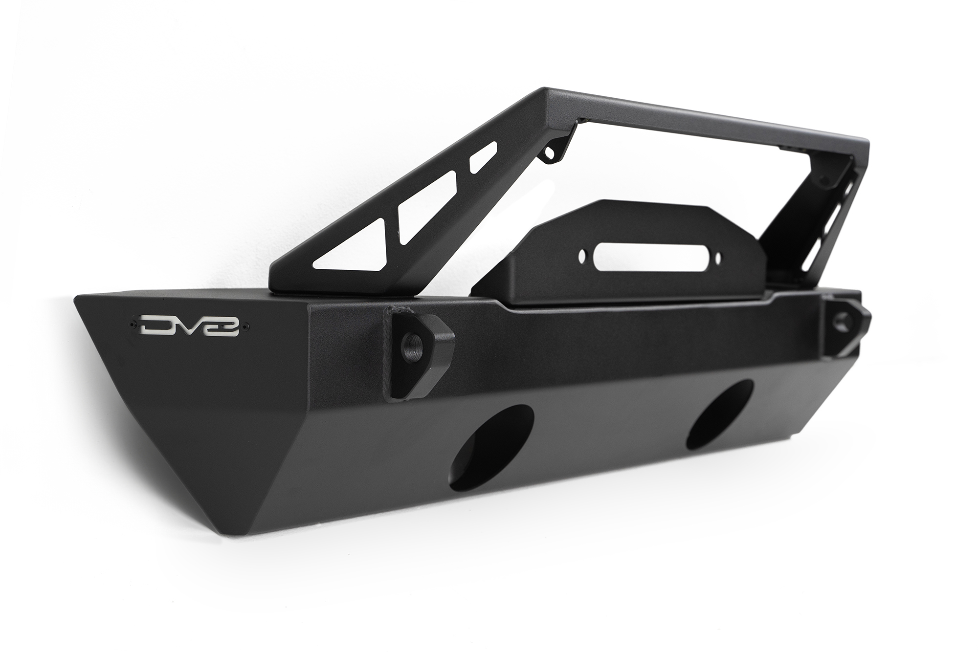 DV8 Offroad FS-25 Stubby Front Bumper with Plated Bull Bar FBJL-06